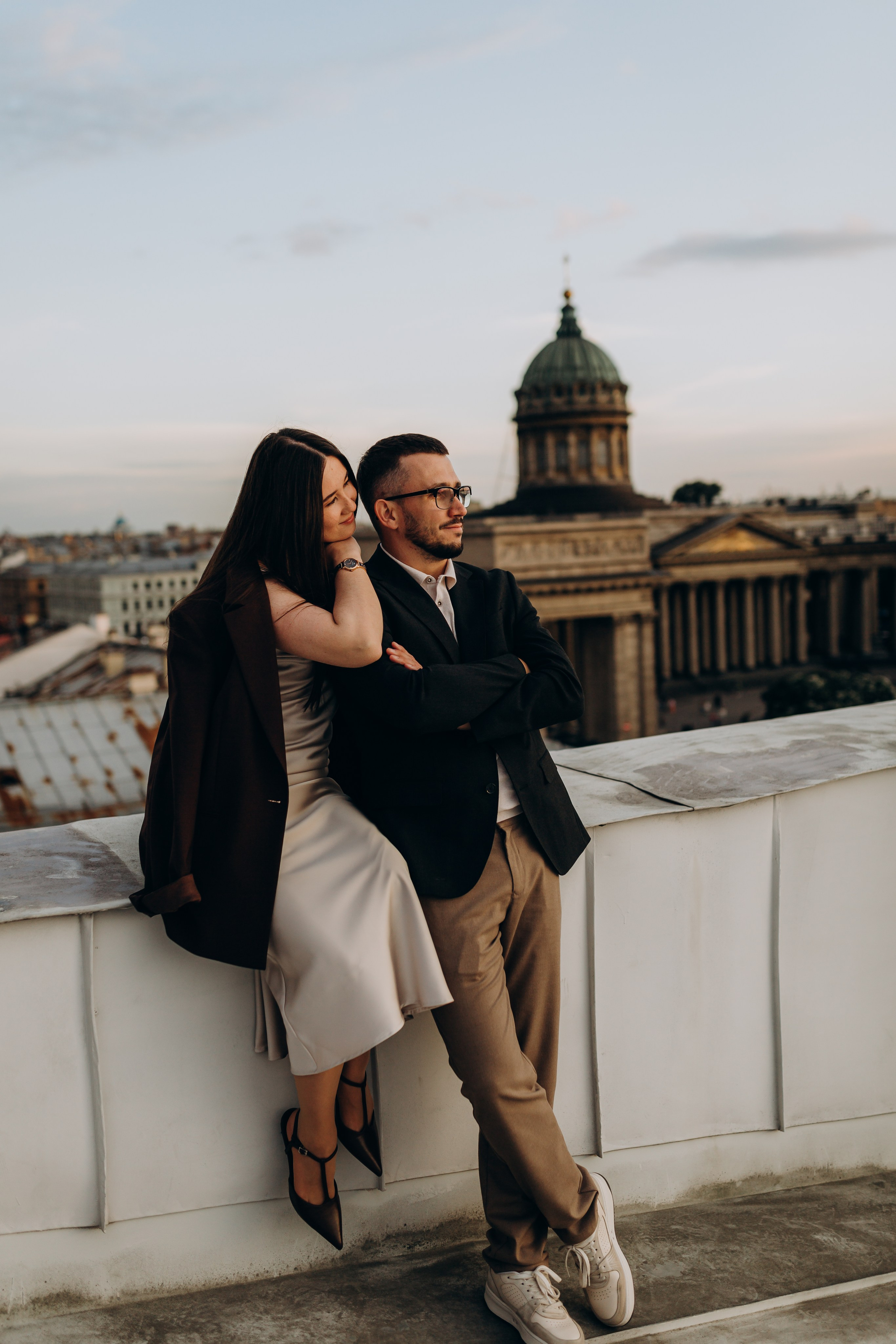 LoveStory на крышах Питера. Фотограф Санкт-Петербург Князева Елизавета