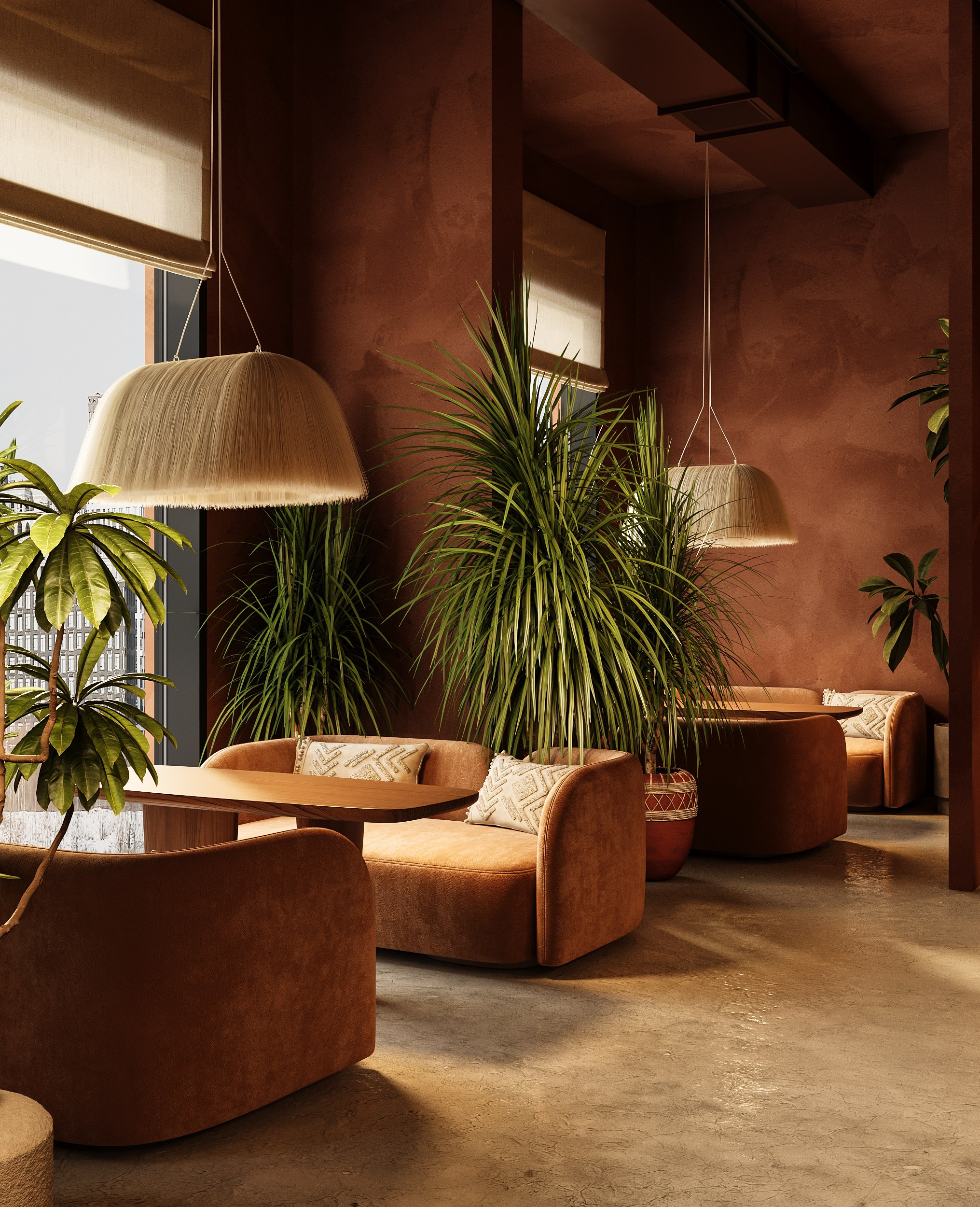 Кальянная Мята. Концепт и визуализация для One Two Home. 3D Визуализация