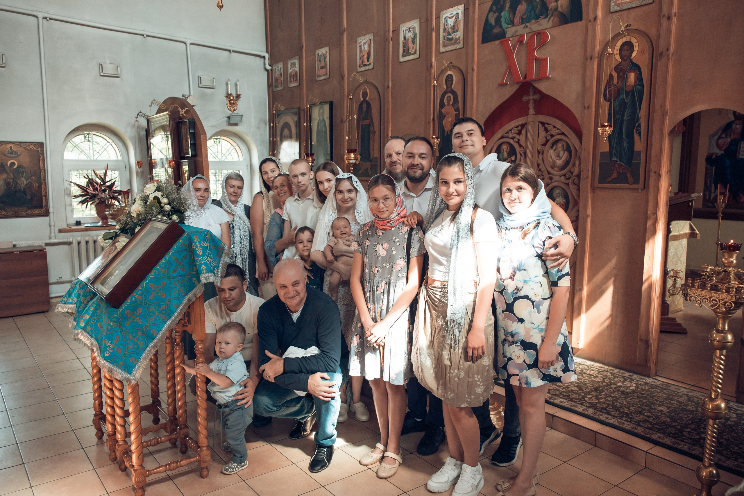 Таинство Крещения Анатолия. Церковь Троицы Живоначальной в Мурмино. Семейный фотограф в Рязани и Рязанской области