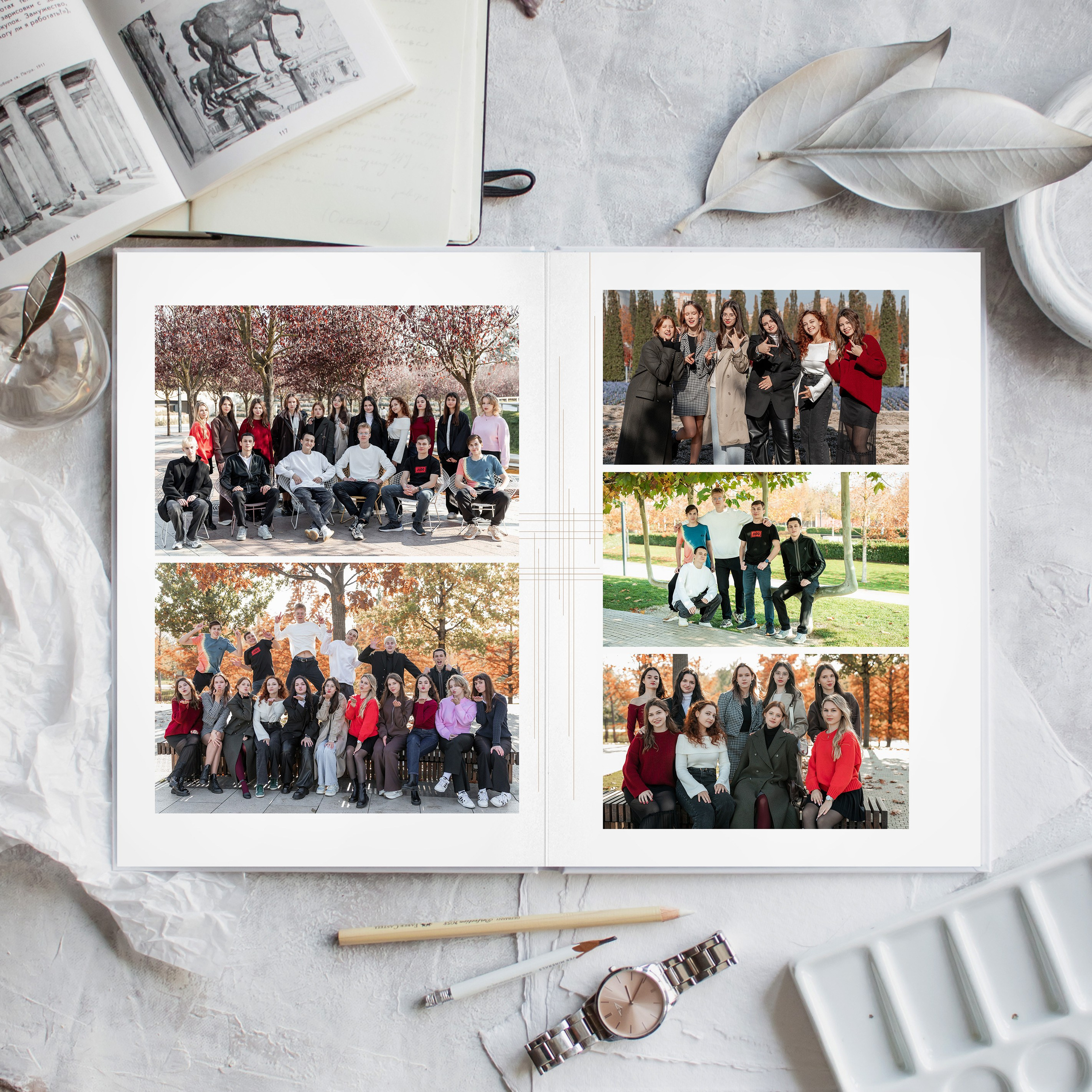 Альбом 4-11 класса (5 разворотов). ФОТОГРАФ ВЫПУСКНЫХ АЛЬБОМОВ в Краснодаре Ворчик Татьяна