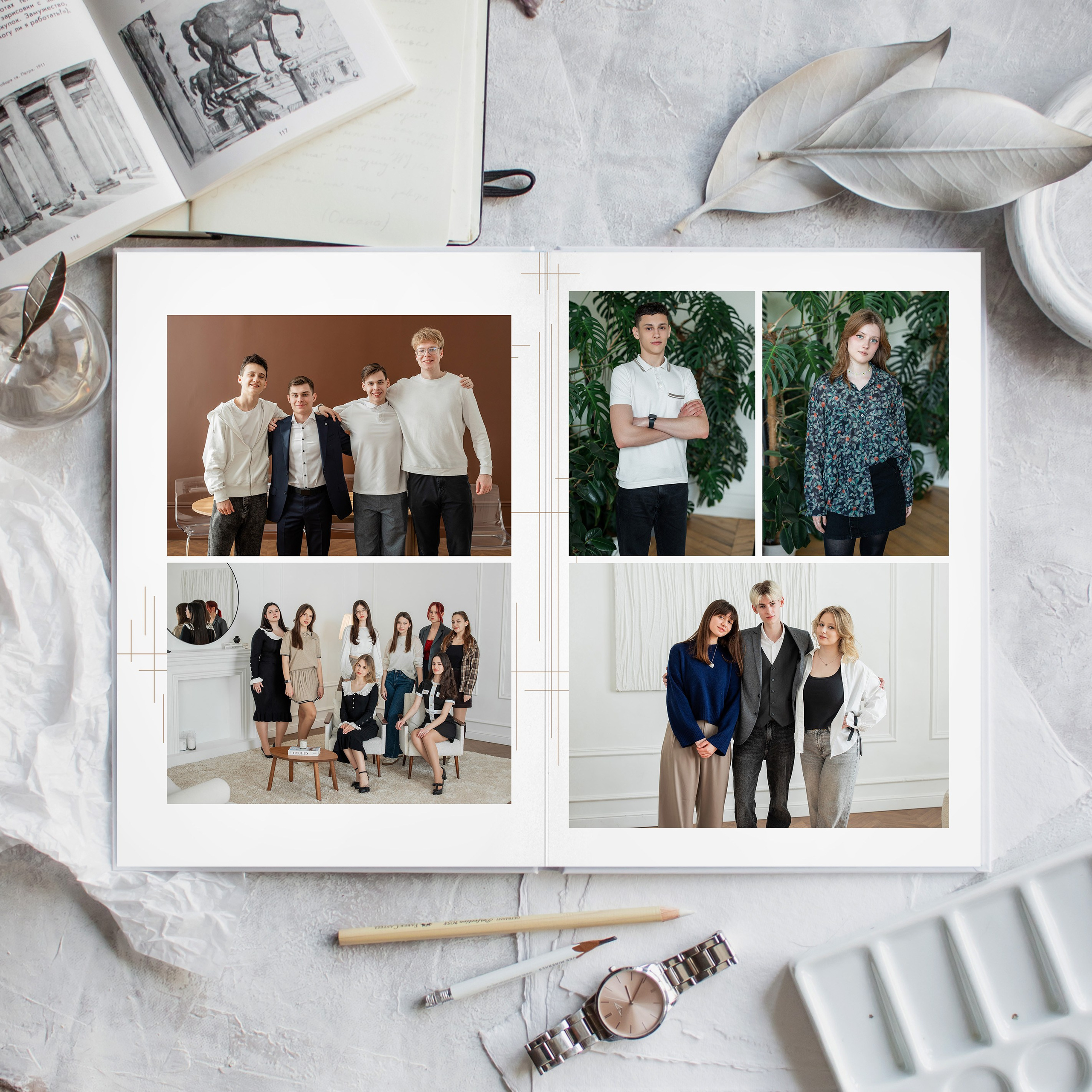 Альбом 4-11 класса (5 разворотов). ФОТОГРАФ ВЫПУСКНЫХ АЛЬБОМОВ в Краснодаре Ворчик Татьяна