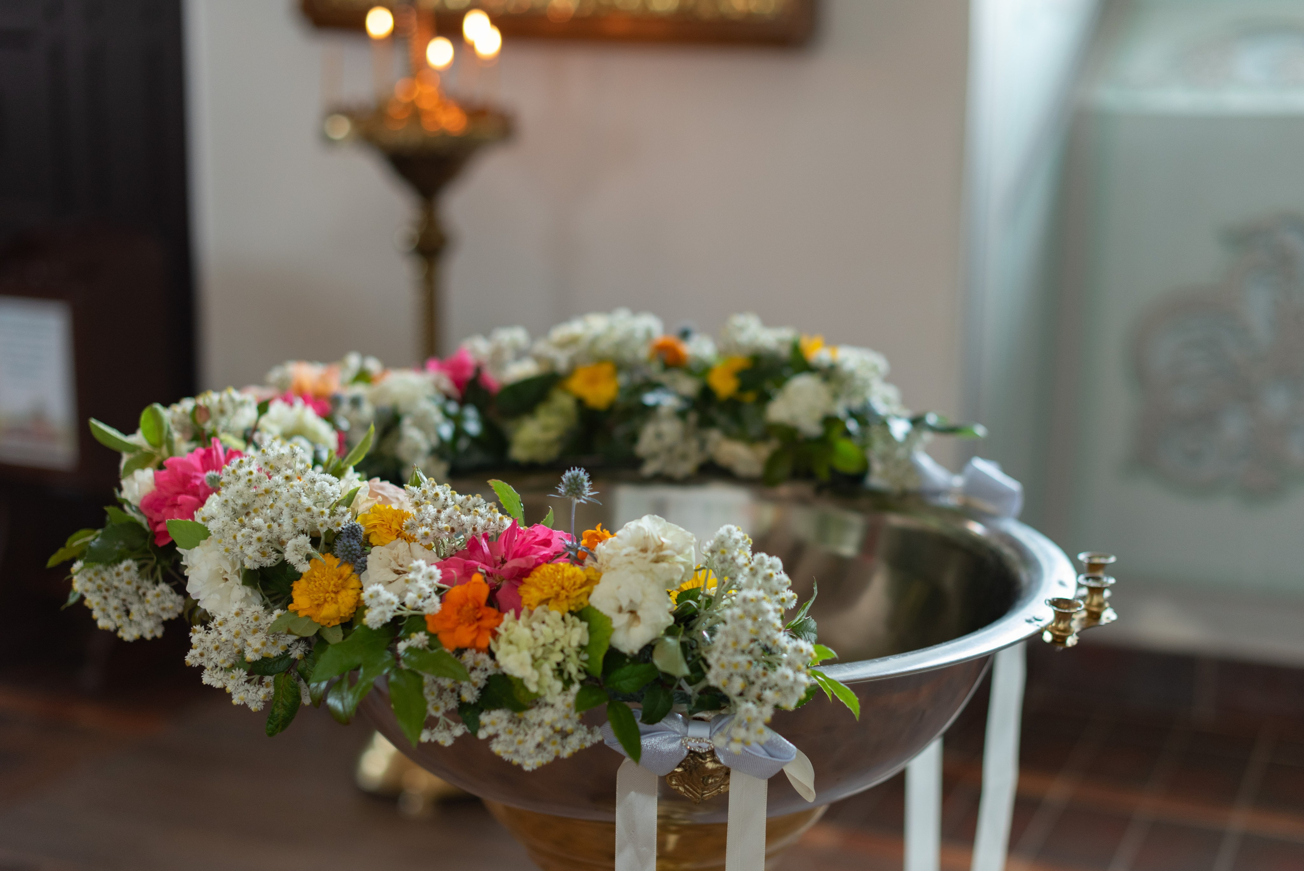 Украшение купели. Фотограф Крещения и Венчания. Минск и другие города. Почтенная Наташа