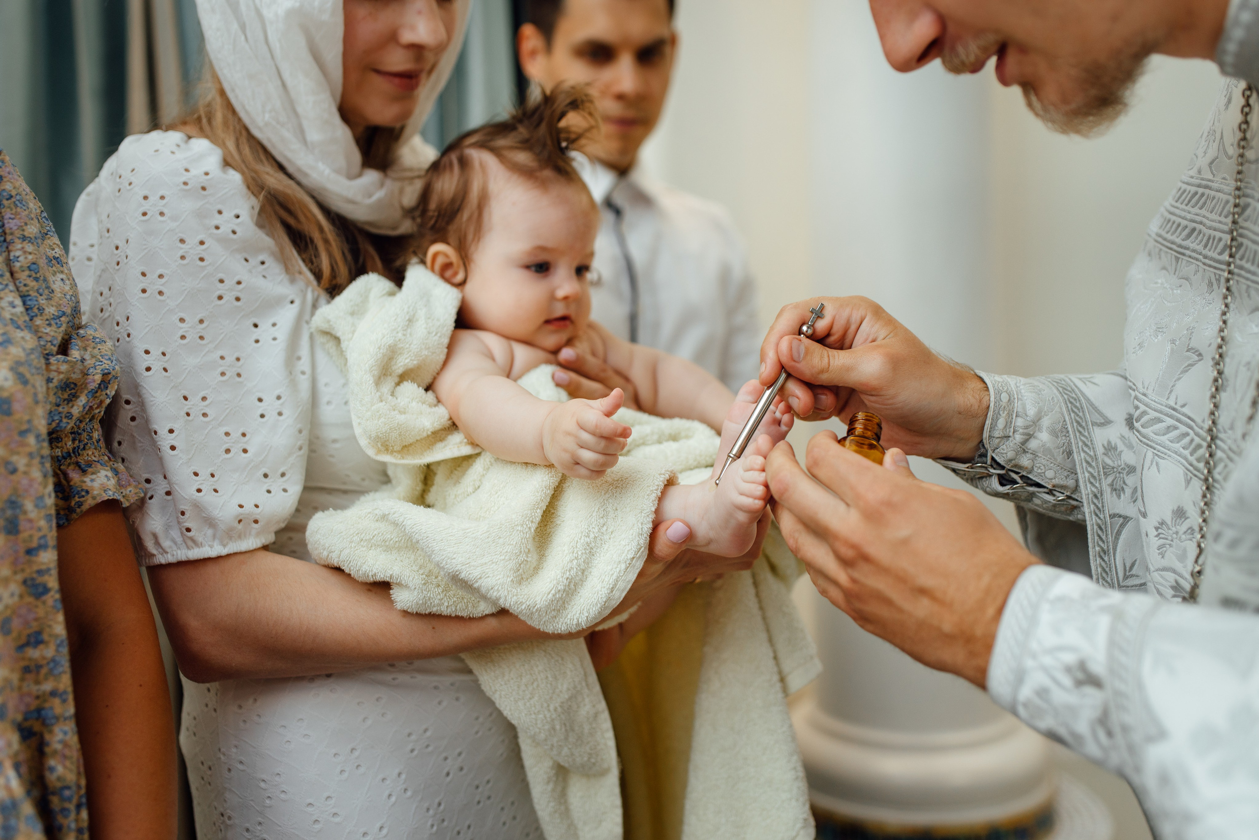 Крещение Аделины, храм Святой Троицы, июль 2024