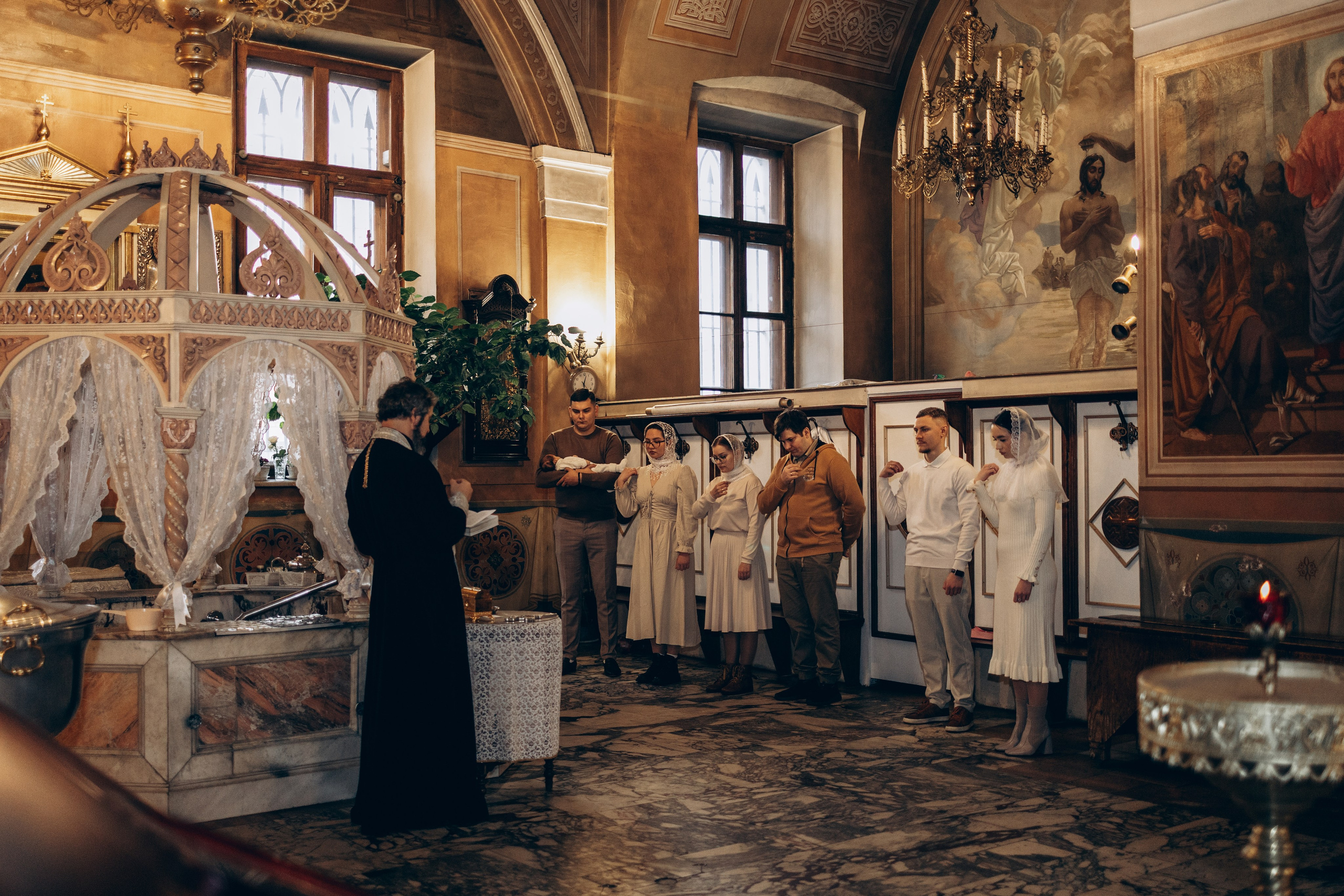 Крещение в Храме Воскресения Словущего в Даниловской Слободе. Главная