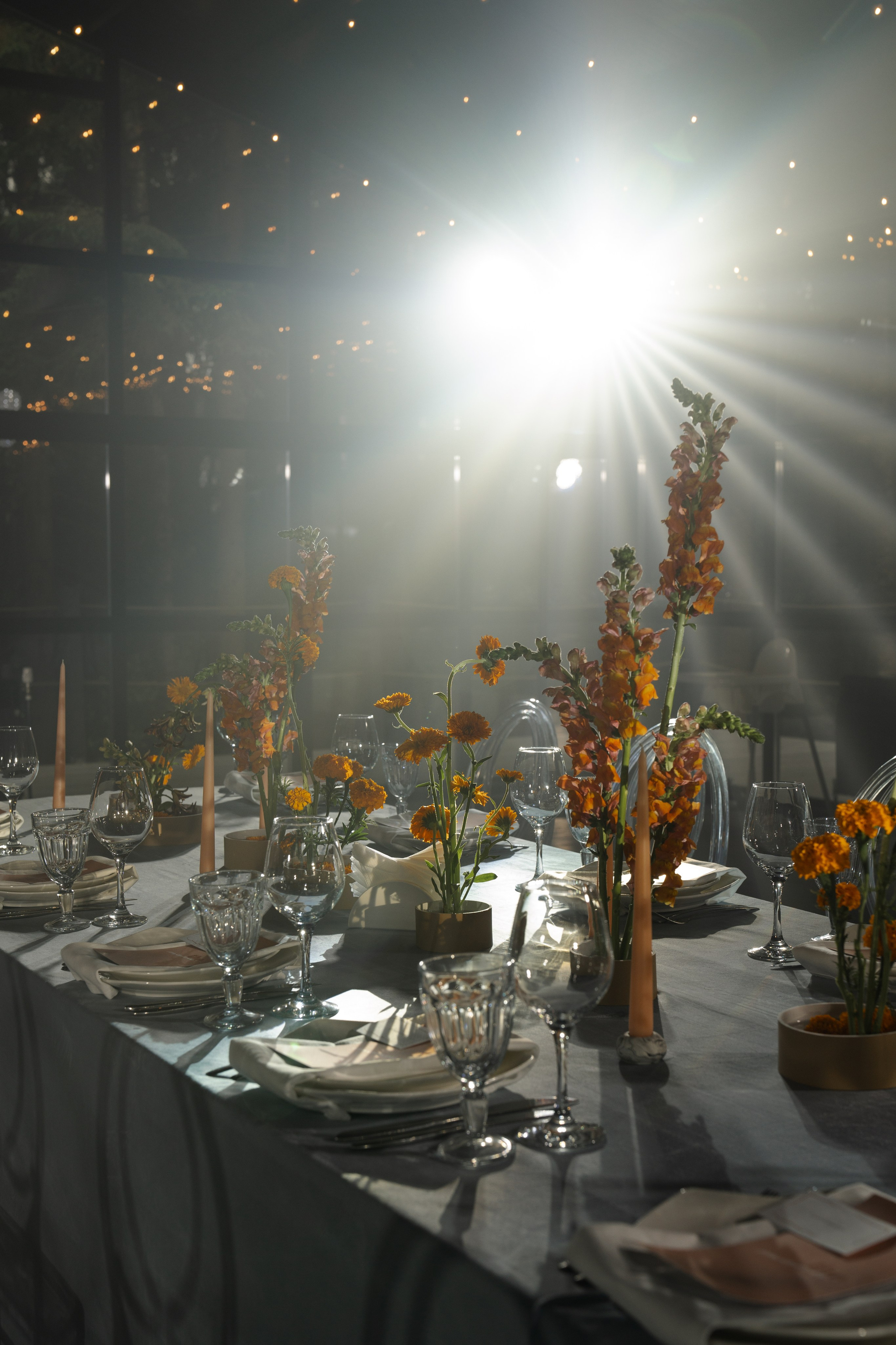 Оранжево-голубое слияние. VENSKAYA WEDDING & EVENT PLANNER