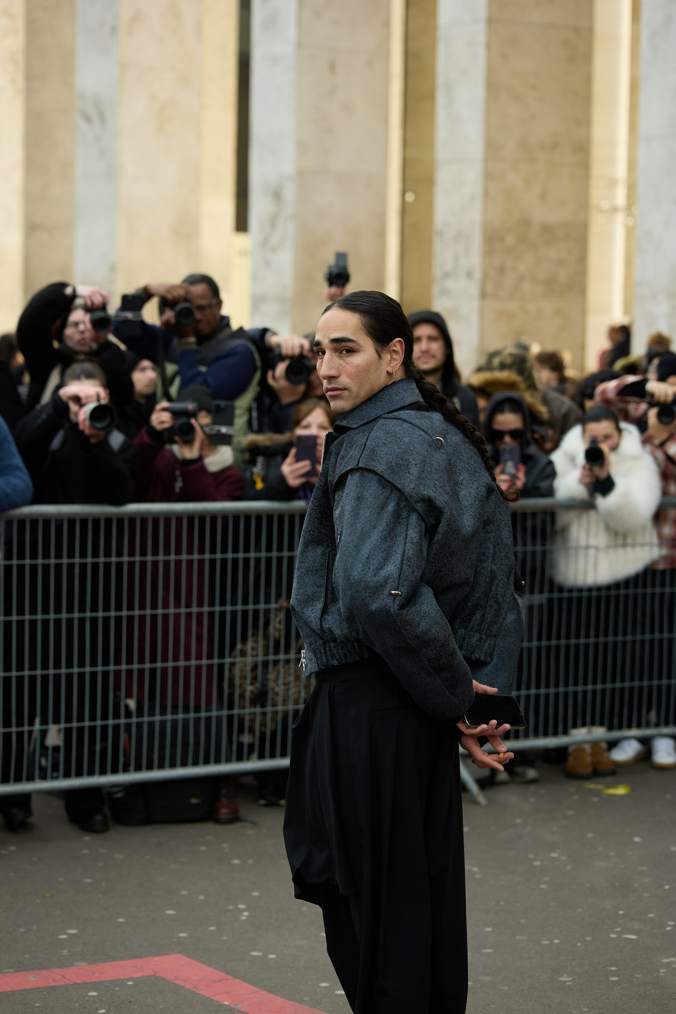PFW MENSWEAR FALL/WINTER 25/26 RICK OWENS. Photographer in Milan Ivan Goncharov