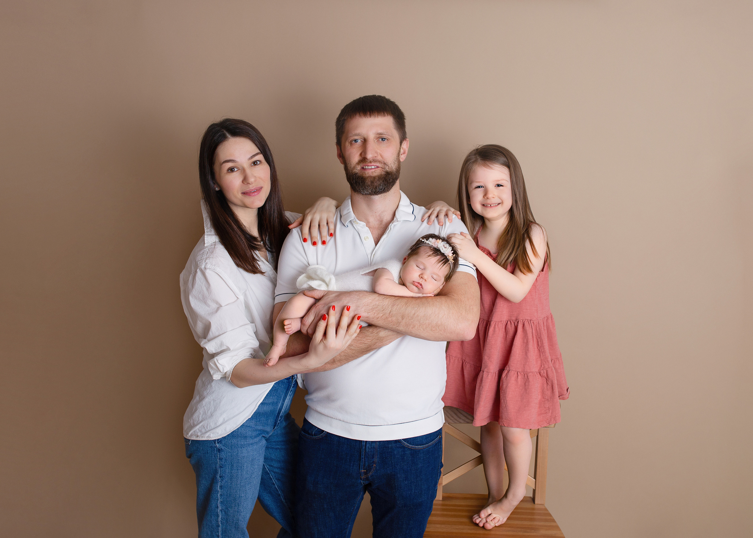 Фотосъемка детей и родителей в фотостудии