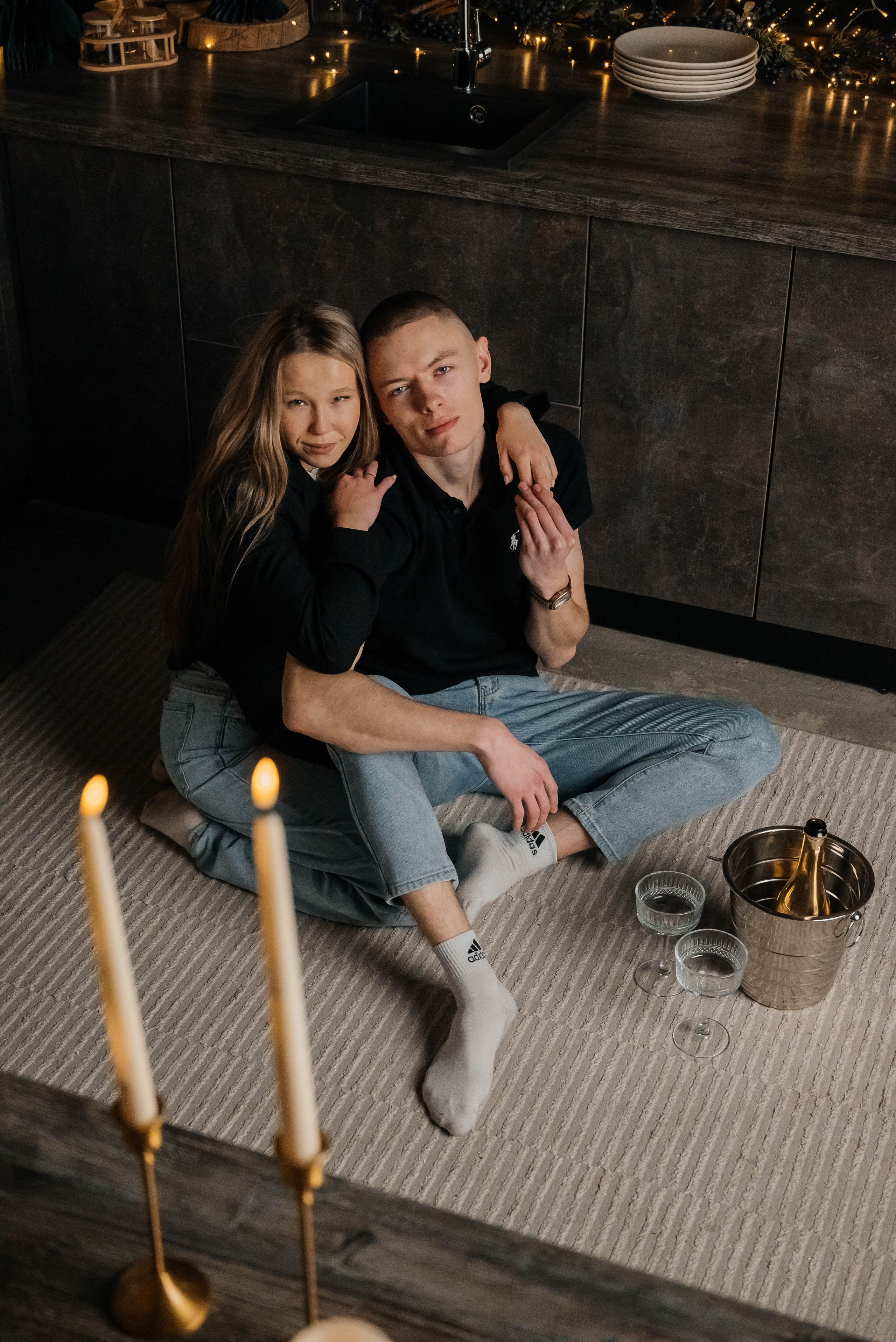 Новогодняя съёмка для Виктории и Вадима. Свадебный и семейный фотограф г. Ярославль Савинская Анастасия