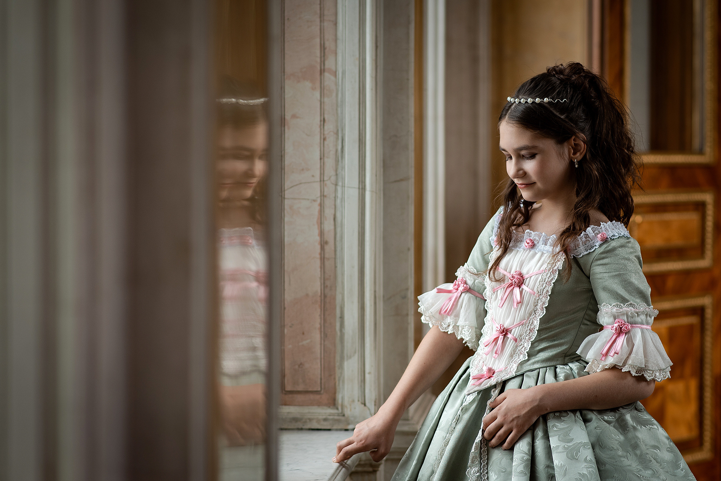 костюмированная фотосессия в Эрмитаже для девочки