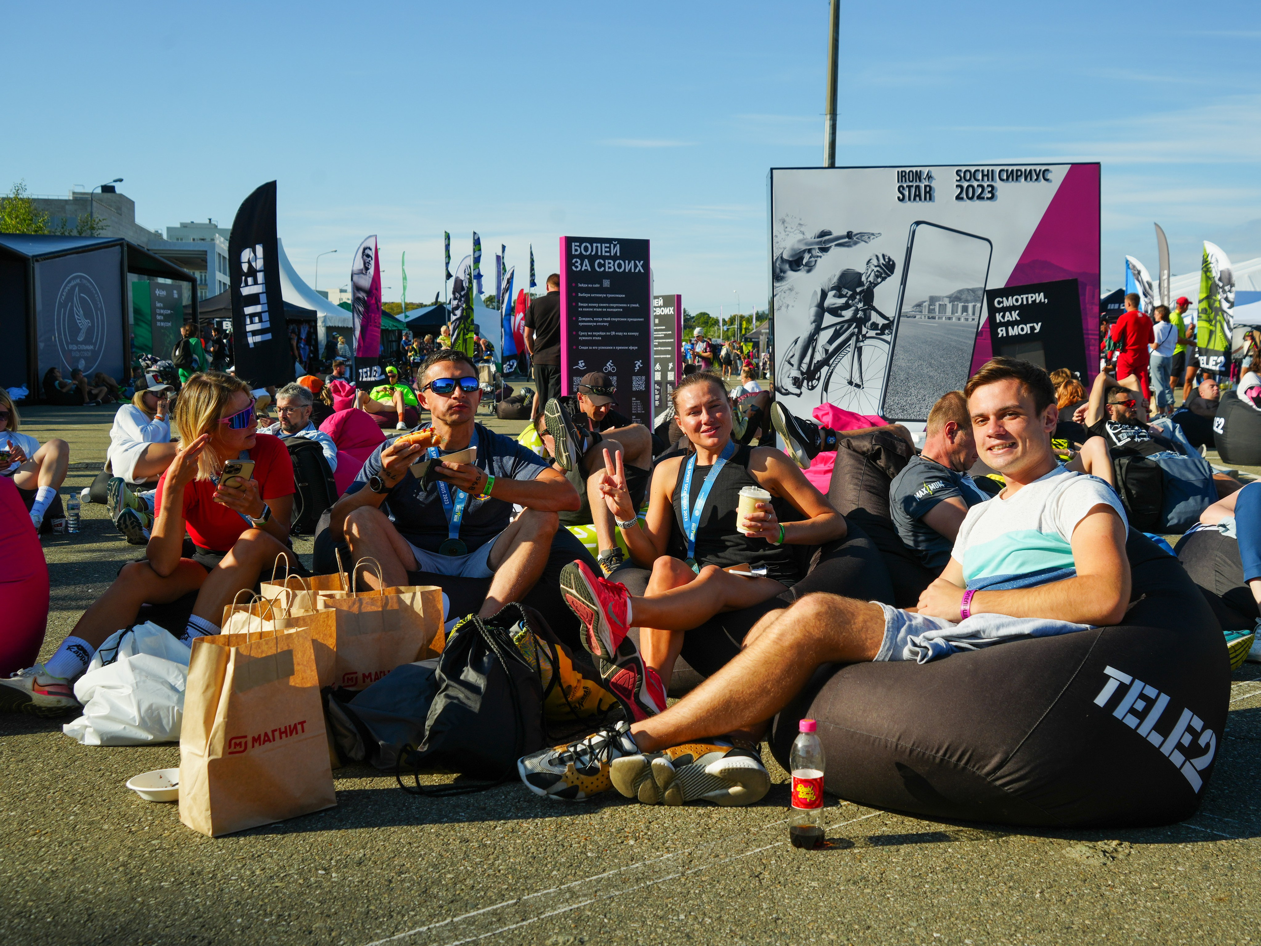 Фотоотчет партнерской интеграции для компании TELE2 на фестивале Ironstar. Репортажный фотограф в Красной Поляне и Сочи Павлюченко Екатерина