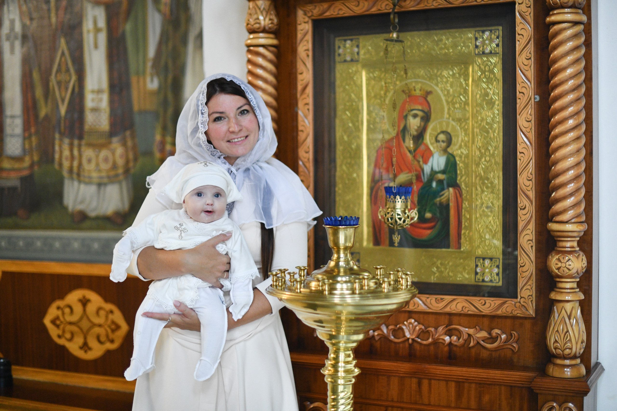 Крещение в Покровской церкви. Свадебный и портретный фотограф в Москве Галина Борисова