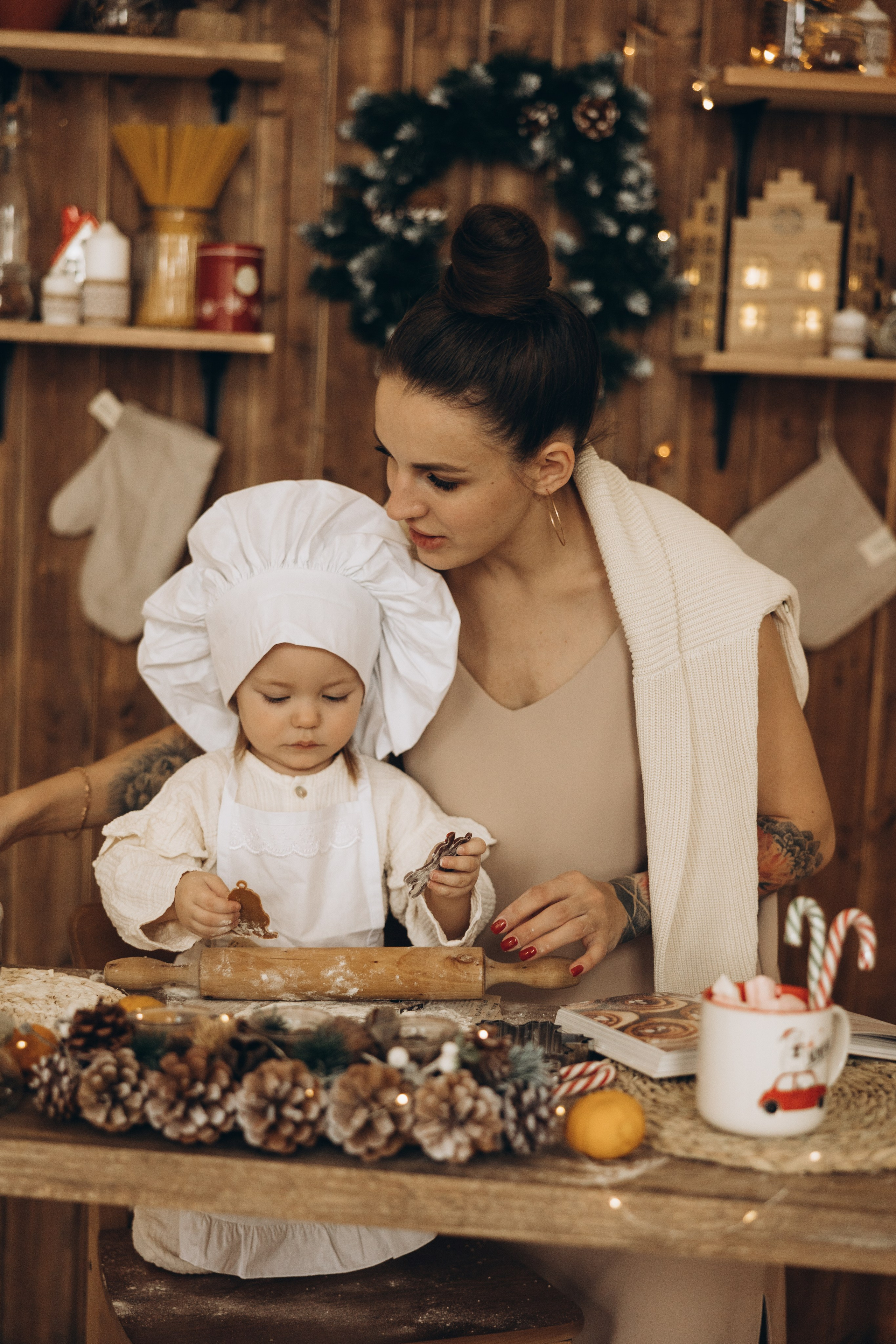 Ольга и Мирослава НГ. Семейный фотограф в Москве Виктория Ястребинская