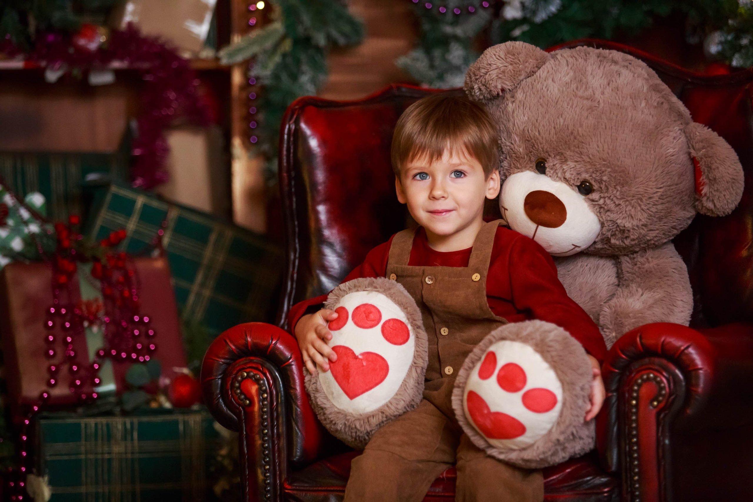 Новогодние малыши Анечка и Лёва. Семейный и детский фотограф в Москве Мария Быкова