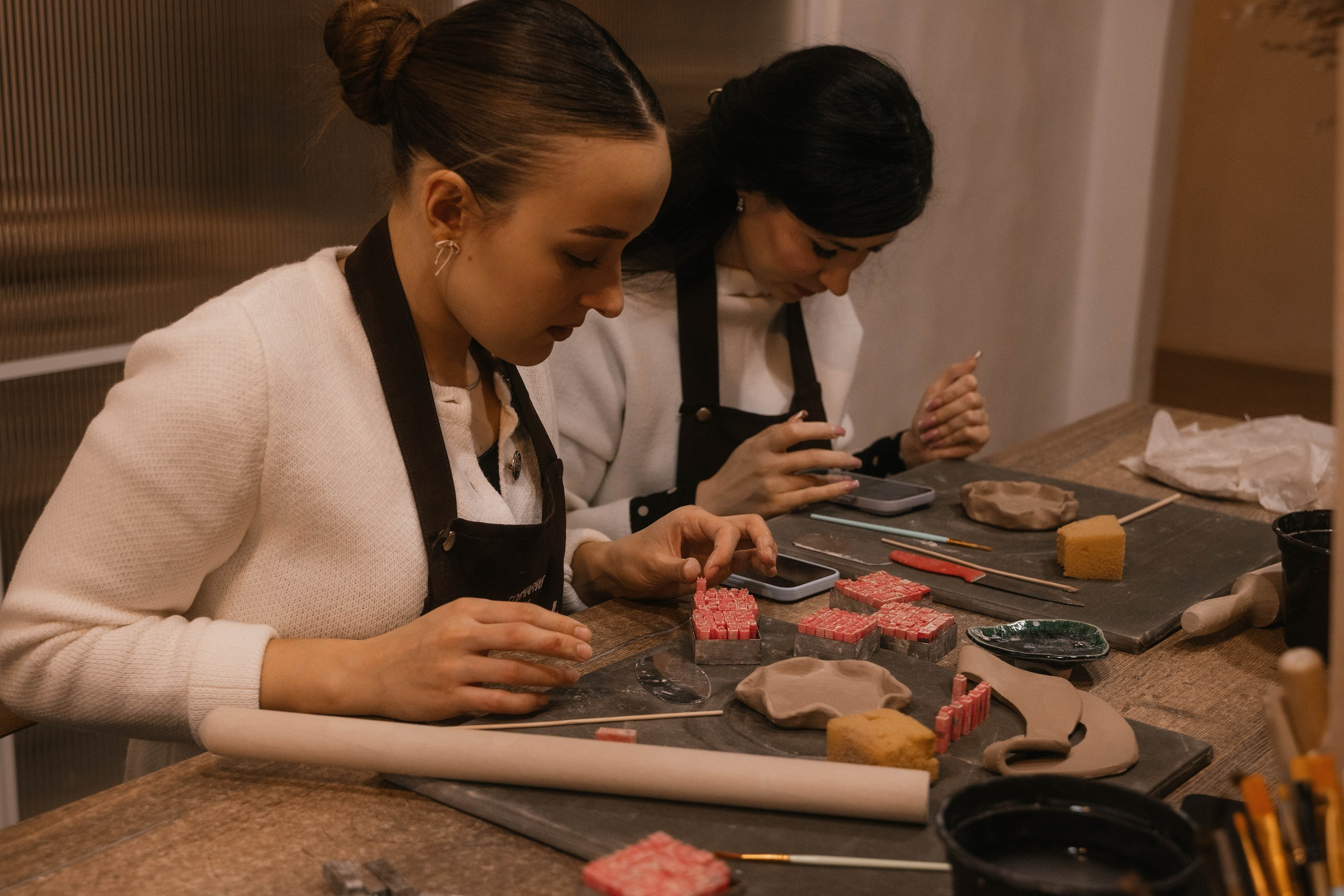 День рождения в гончарной мастерской. Свадебный, семейный фотограф в Рязани Лена Брант