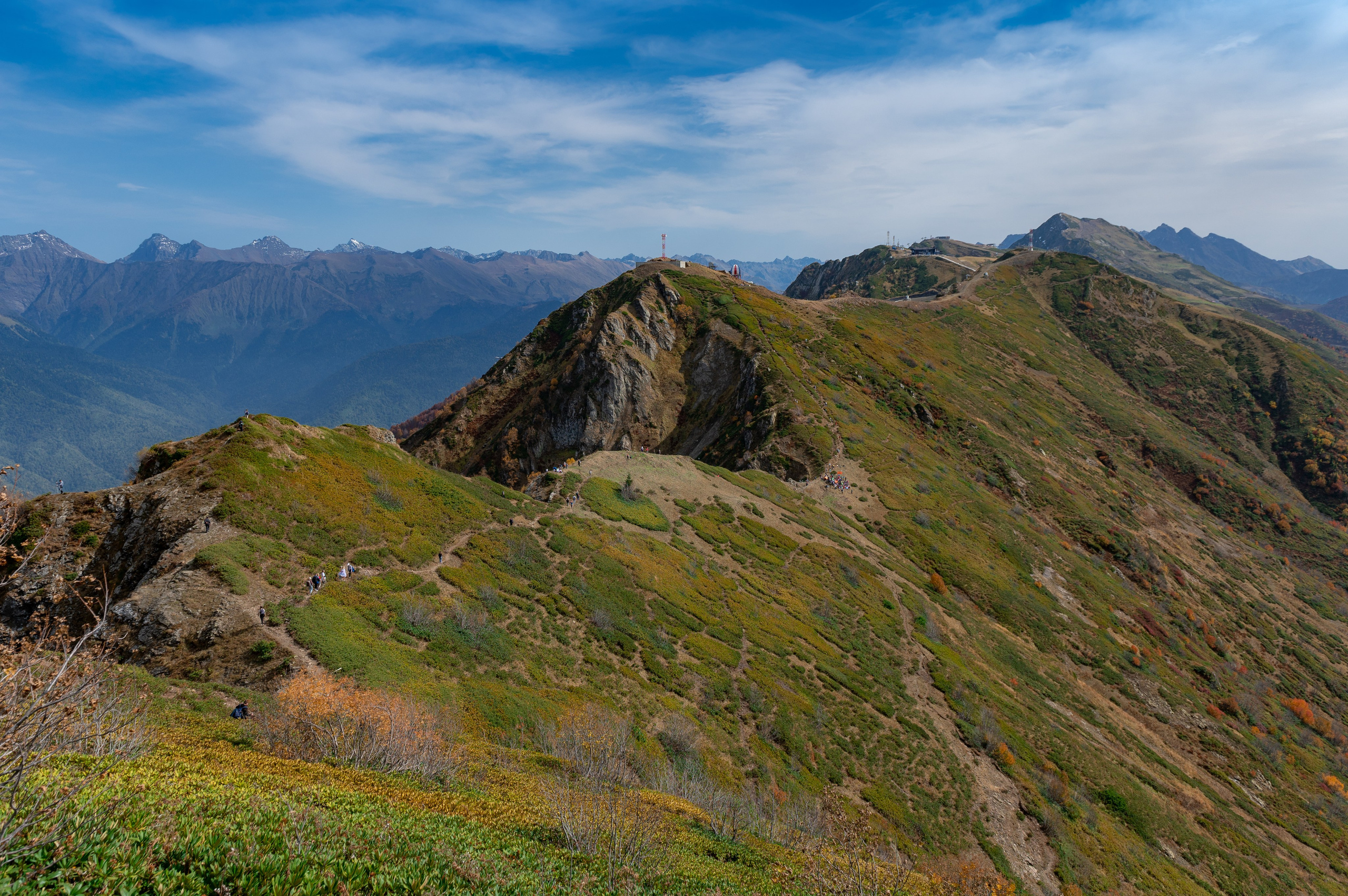 Хайкинг по трем курортам Красной Поляны 2022. Репортажный фотограф в Красной Поляне и Сочи Павлюченко Екатерина