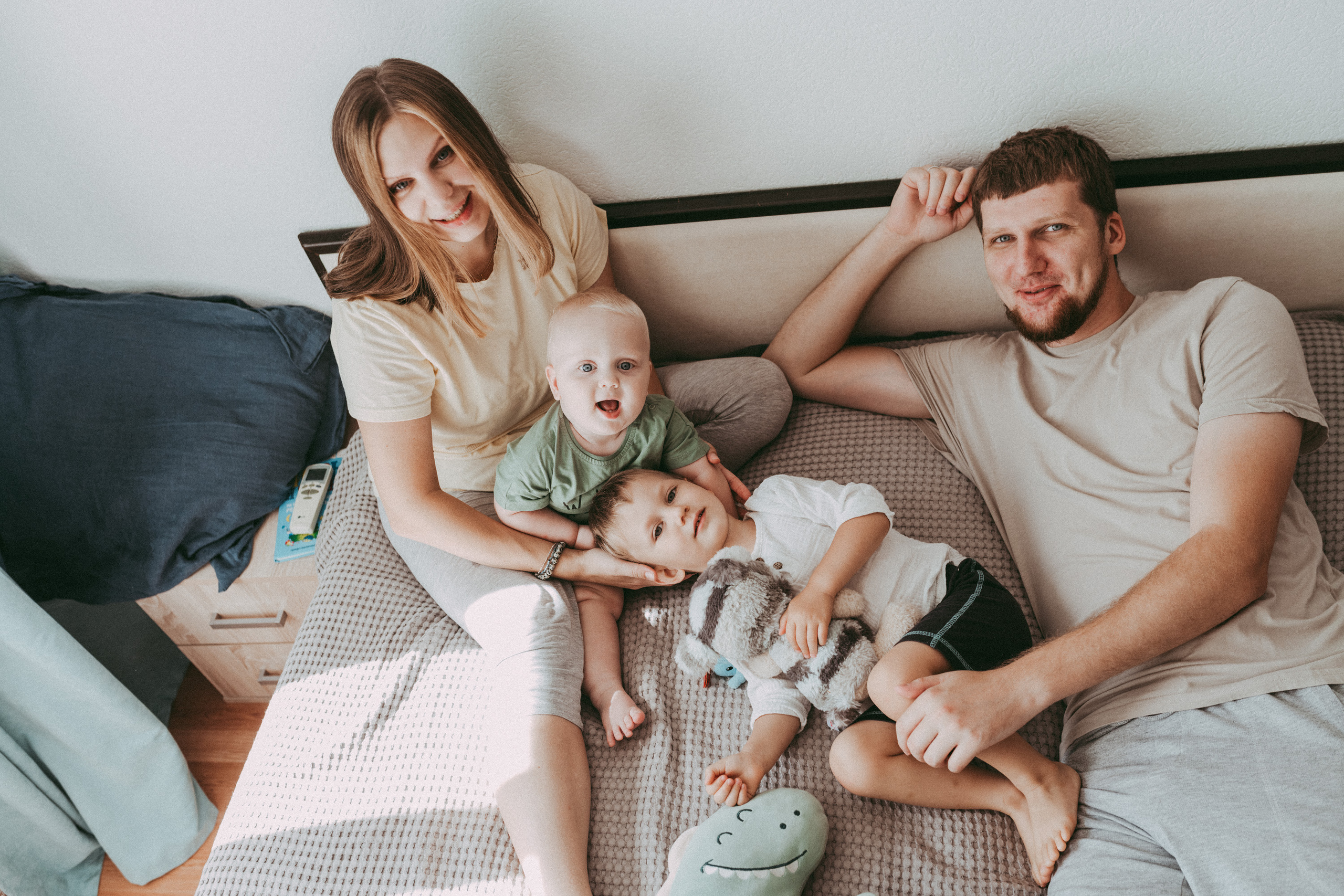 Виктория и Алексей с сыновьями. Фотограф г. Хабаровск