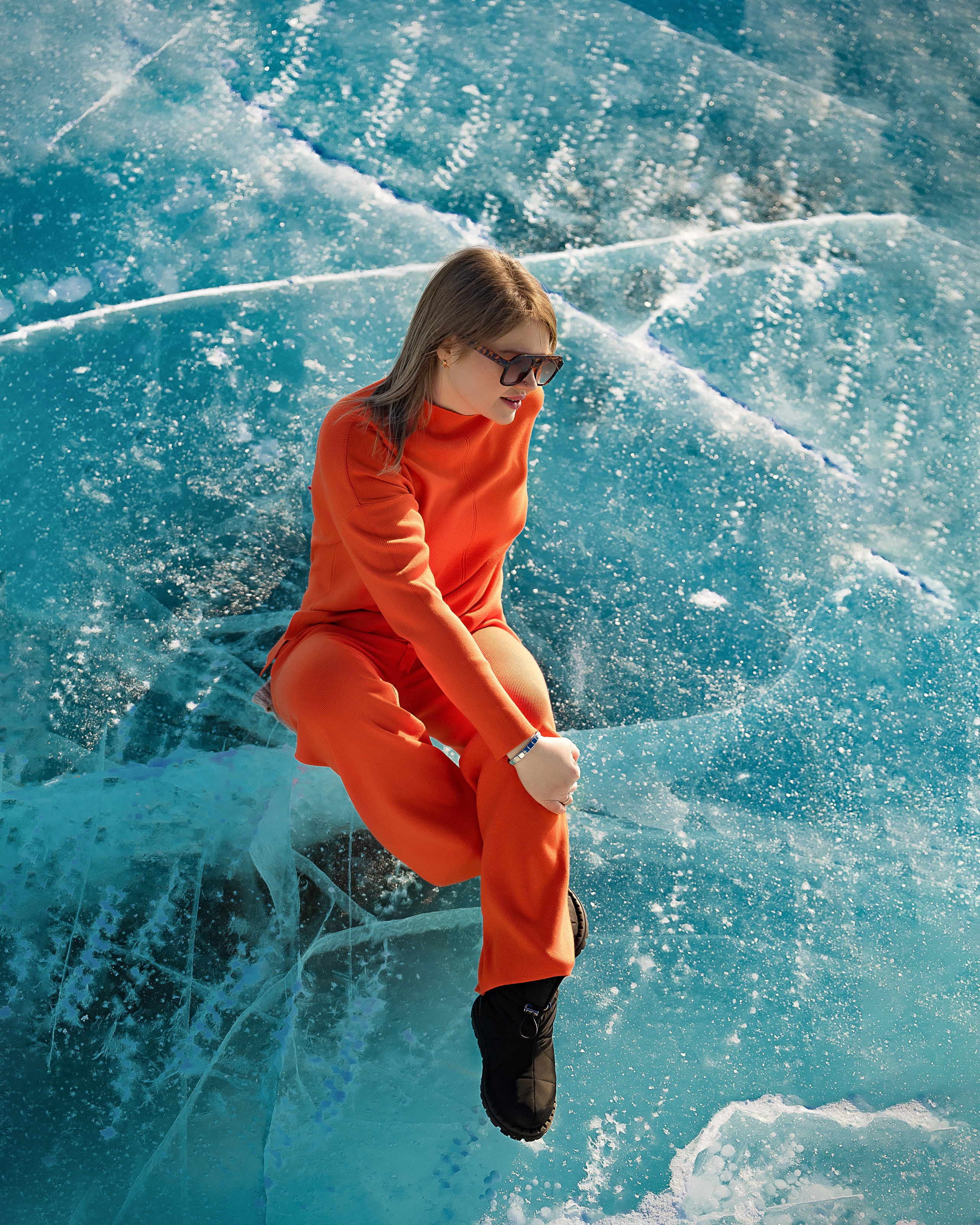 Голубой лёд. Фотограф г. Хабаровск