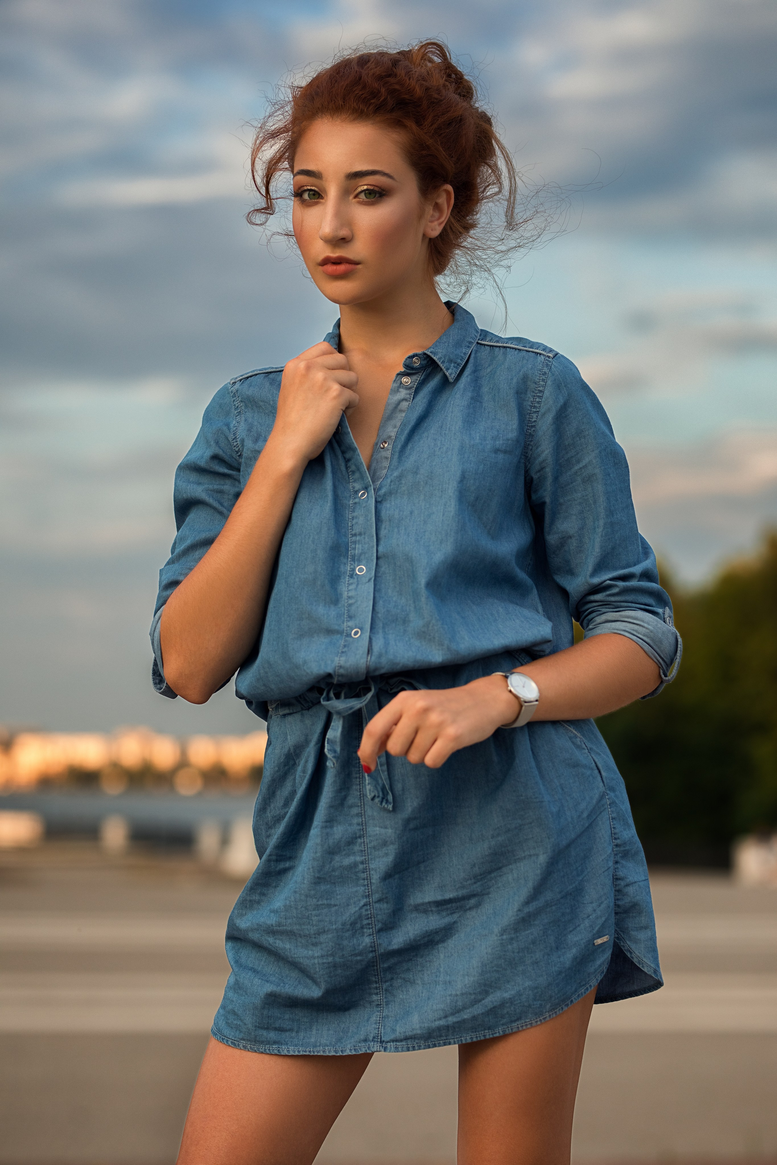 Фотосеъмка с Анастасией на Адмиралтейской площади Воронежа для «себя»