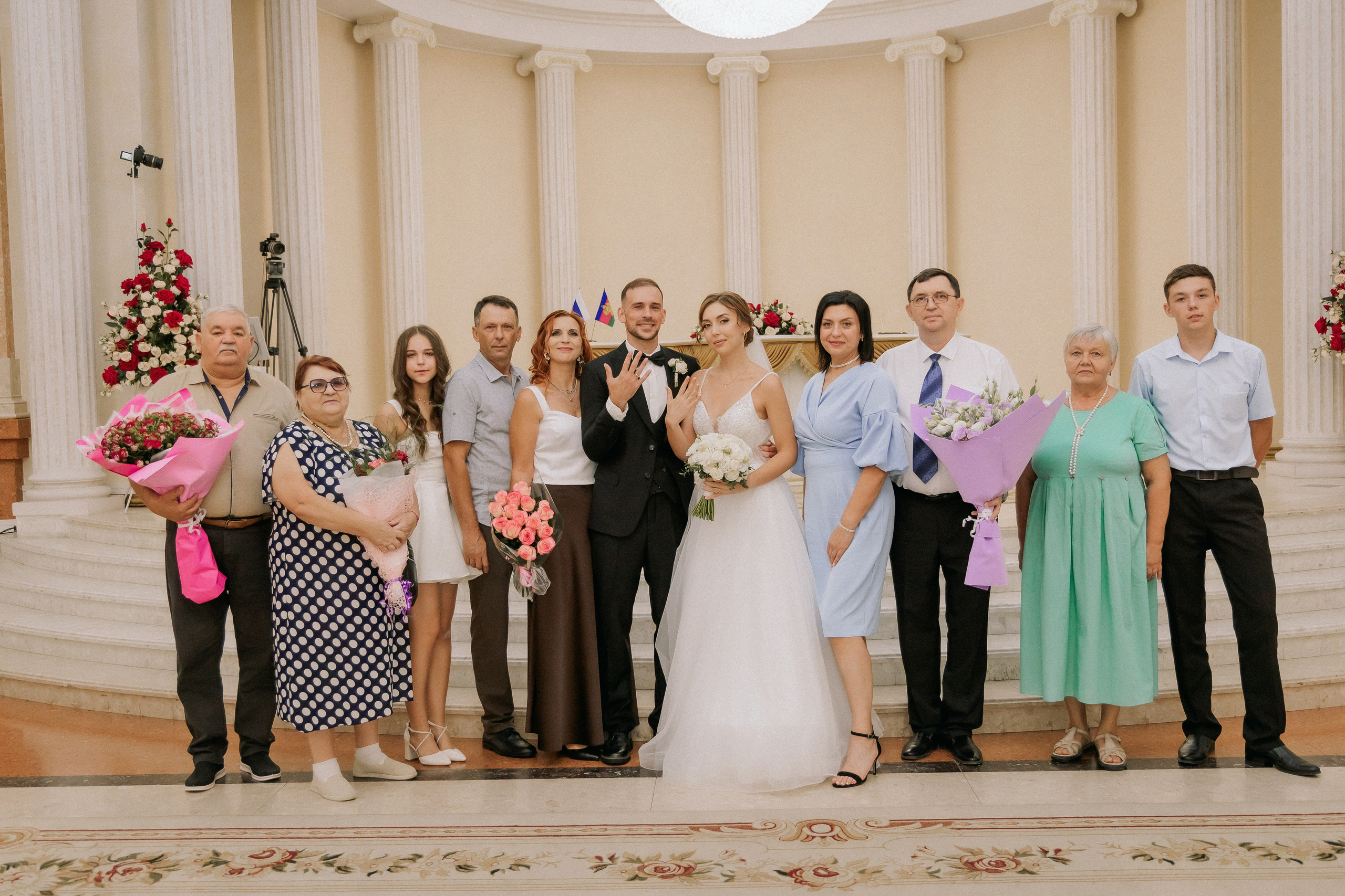 Свадебная прогулка Екатерины и Евгения. Свадебная фотография. Арина Рубах