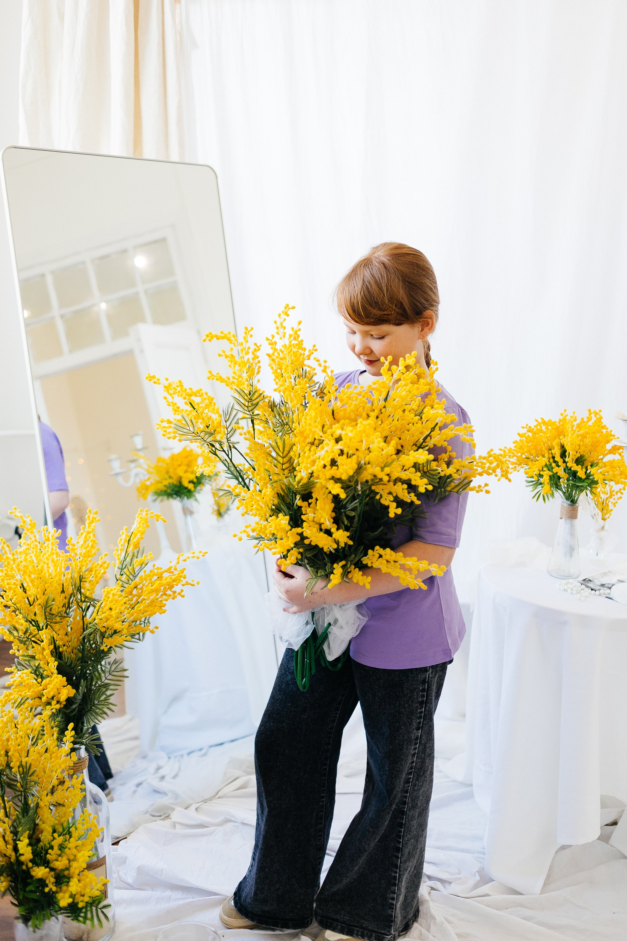 Весенняя семейная фотосессия мама и дочки