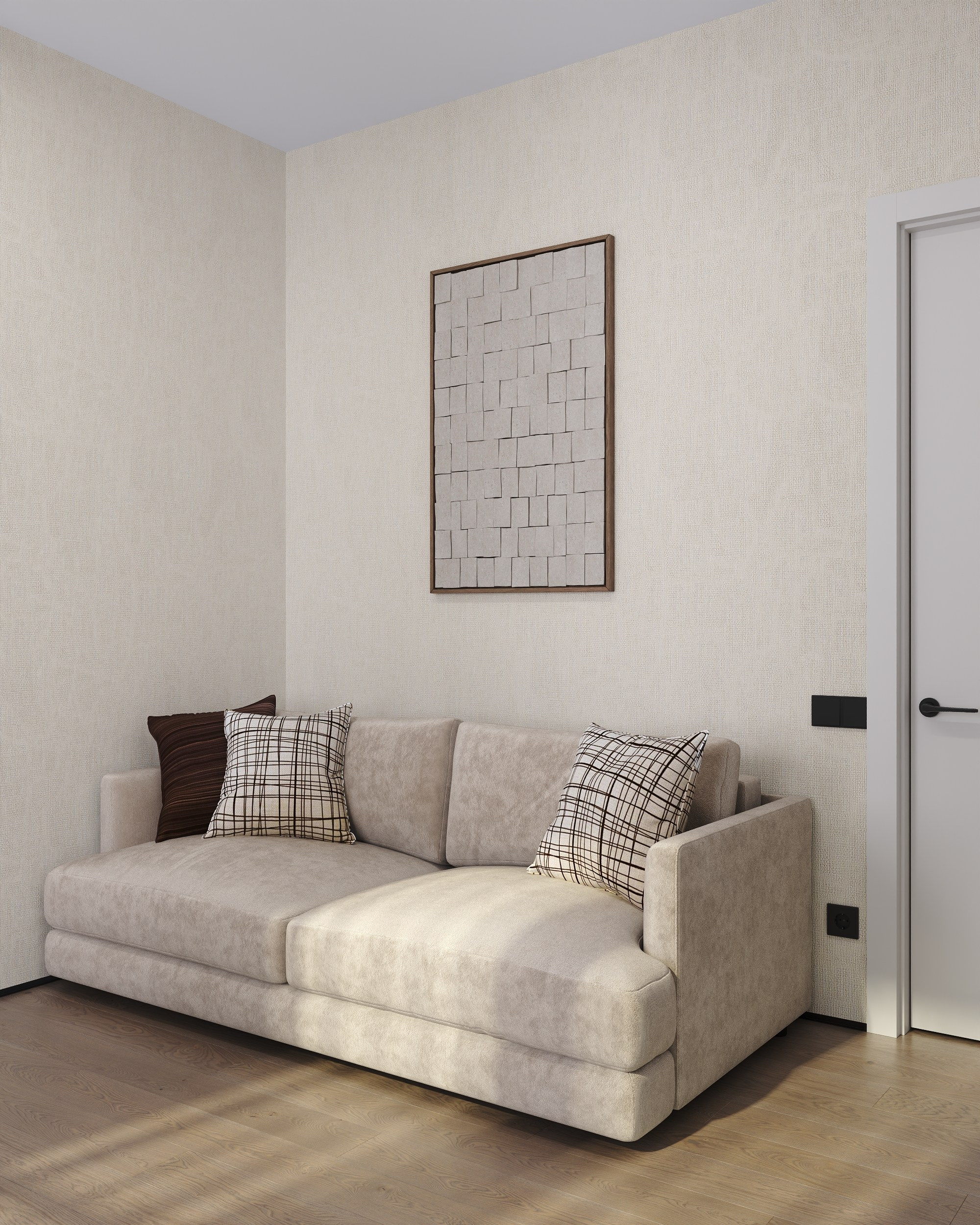 Serenity in Light & Beige. 3D Визуализация