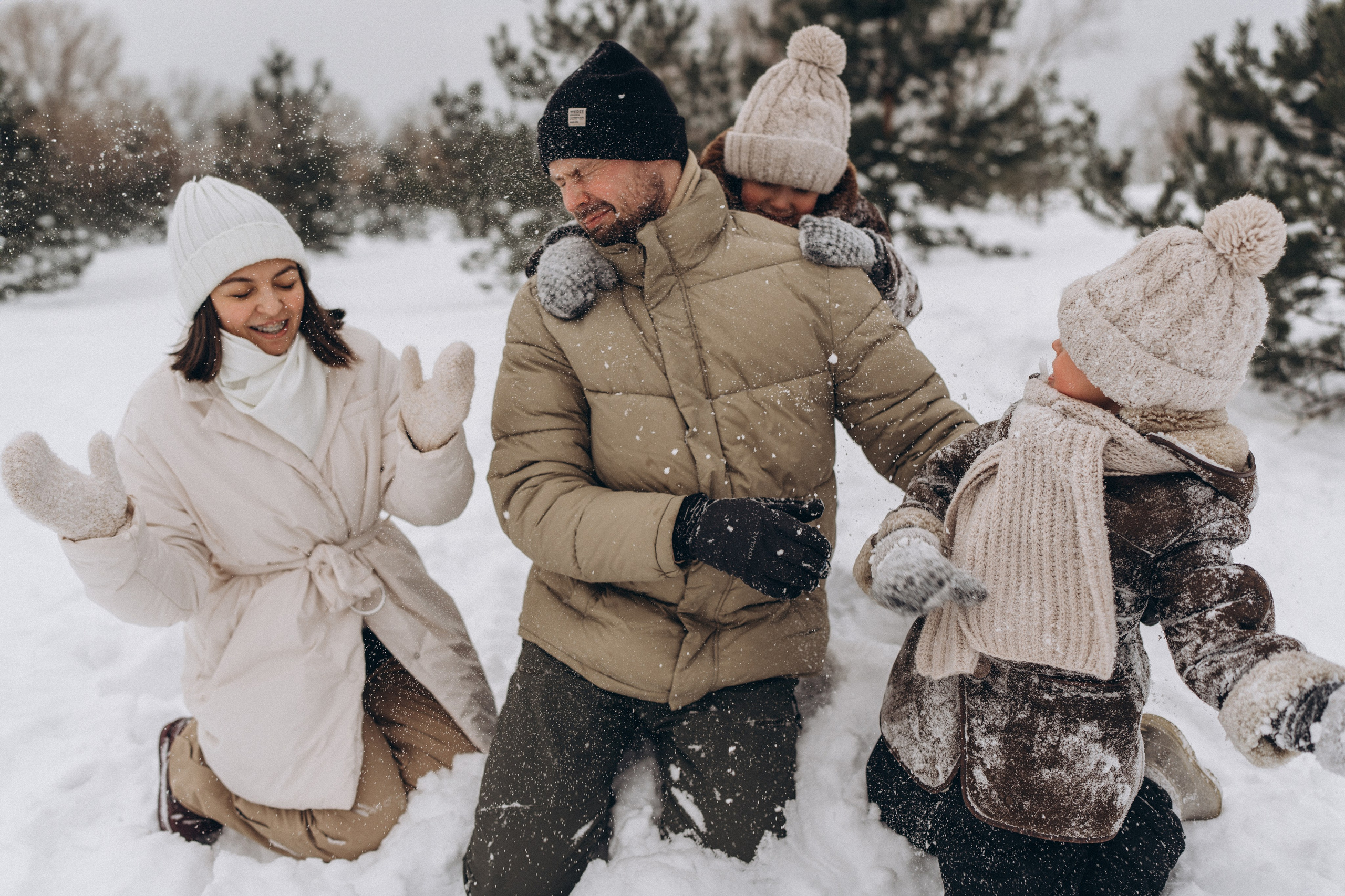 Зимняя семейная фотосессия. Детский, семейный и ньюборн фотограф в Москве Юлия Шуарт