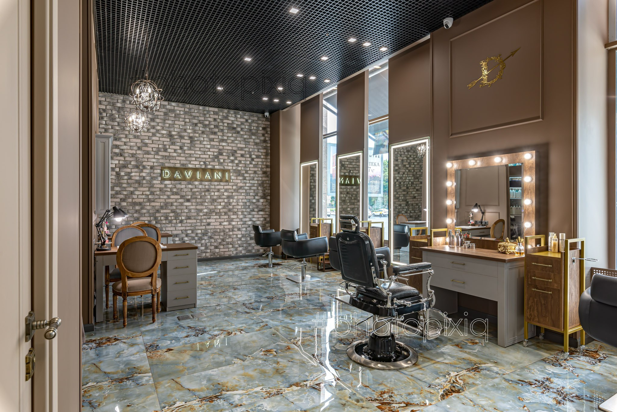 Интерьерная съёмка салона красоты DAVIANI для сайта и рекламы. Интерьерная съёмка и виртуальные туры — Интерьерный фотограф Кузнецов Сергей (photopixiq)
