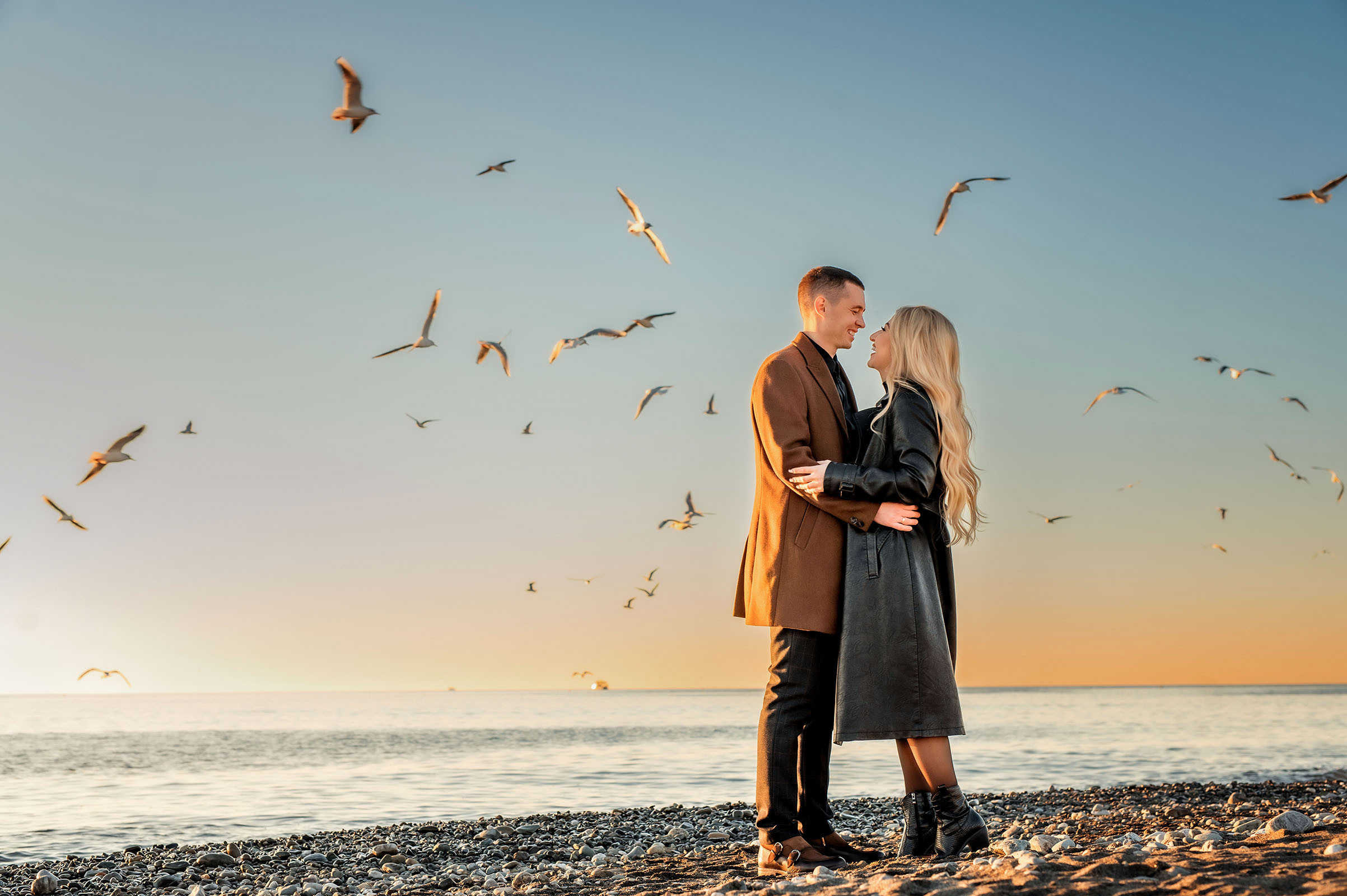 Морская фотосессия осенью в Адлере