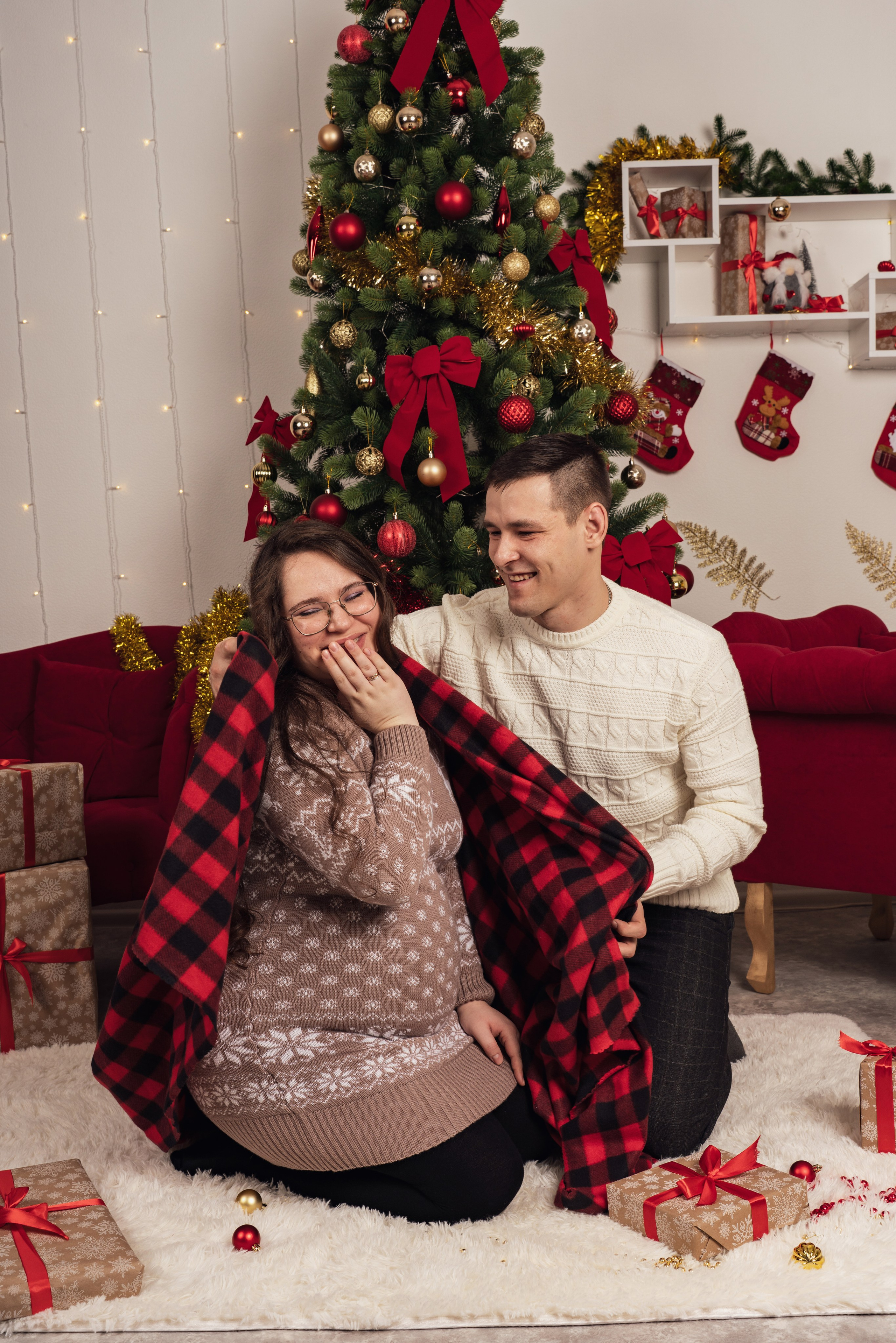 Новогодняя фотосессия в студии