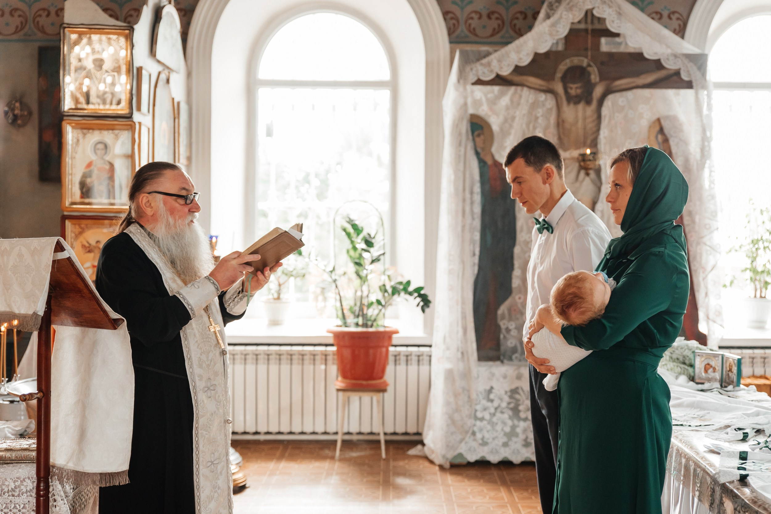 Крещение Георгия. Свадебный и семейный фотограф в Туле Анастасия Чаликова