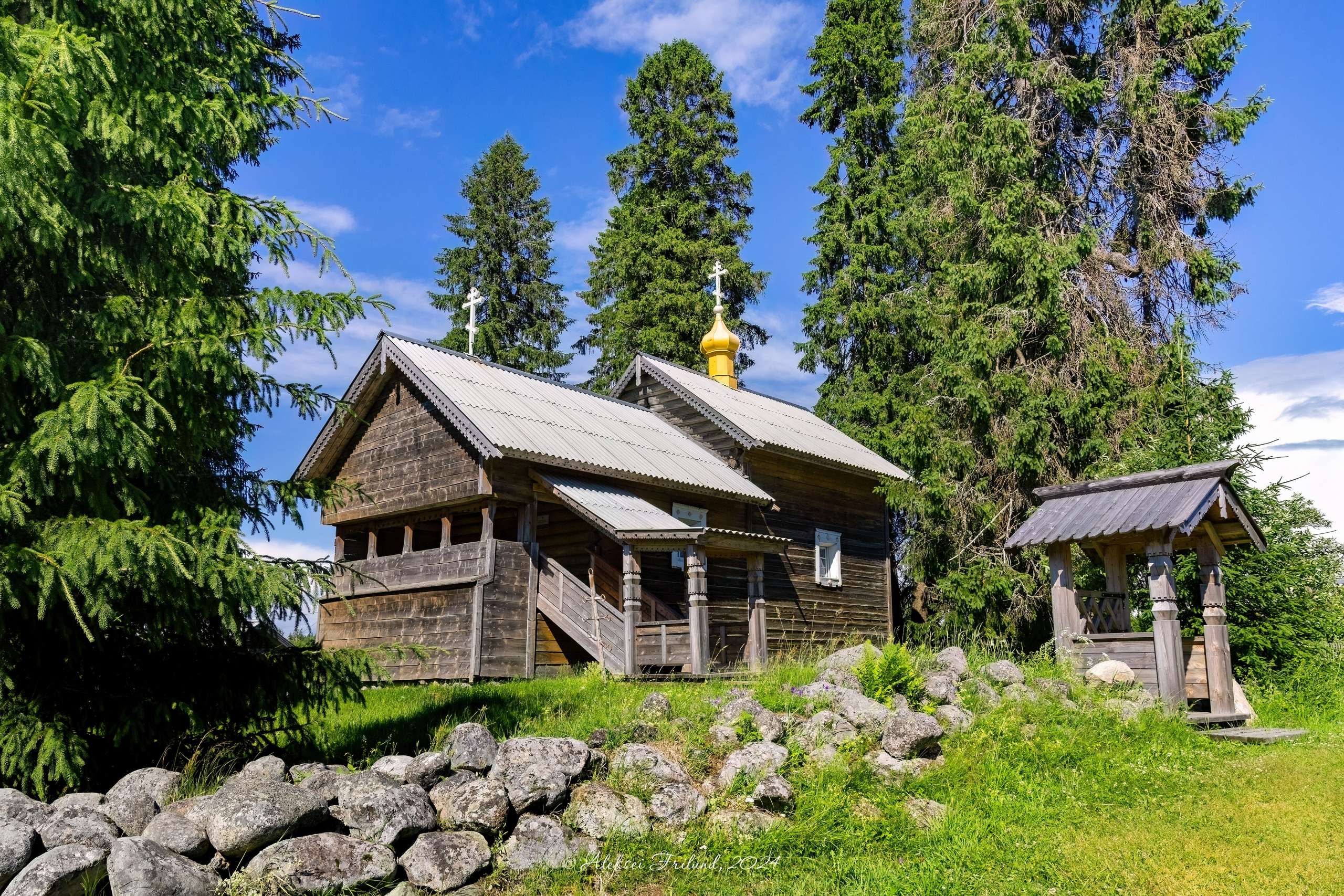 Деревянная архитектура Карелии. Аэросъемка. Фото и Видео в Карелии. Алексей Фрилунд