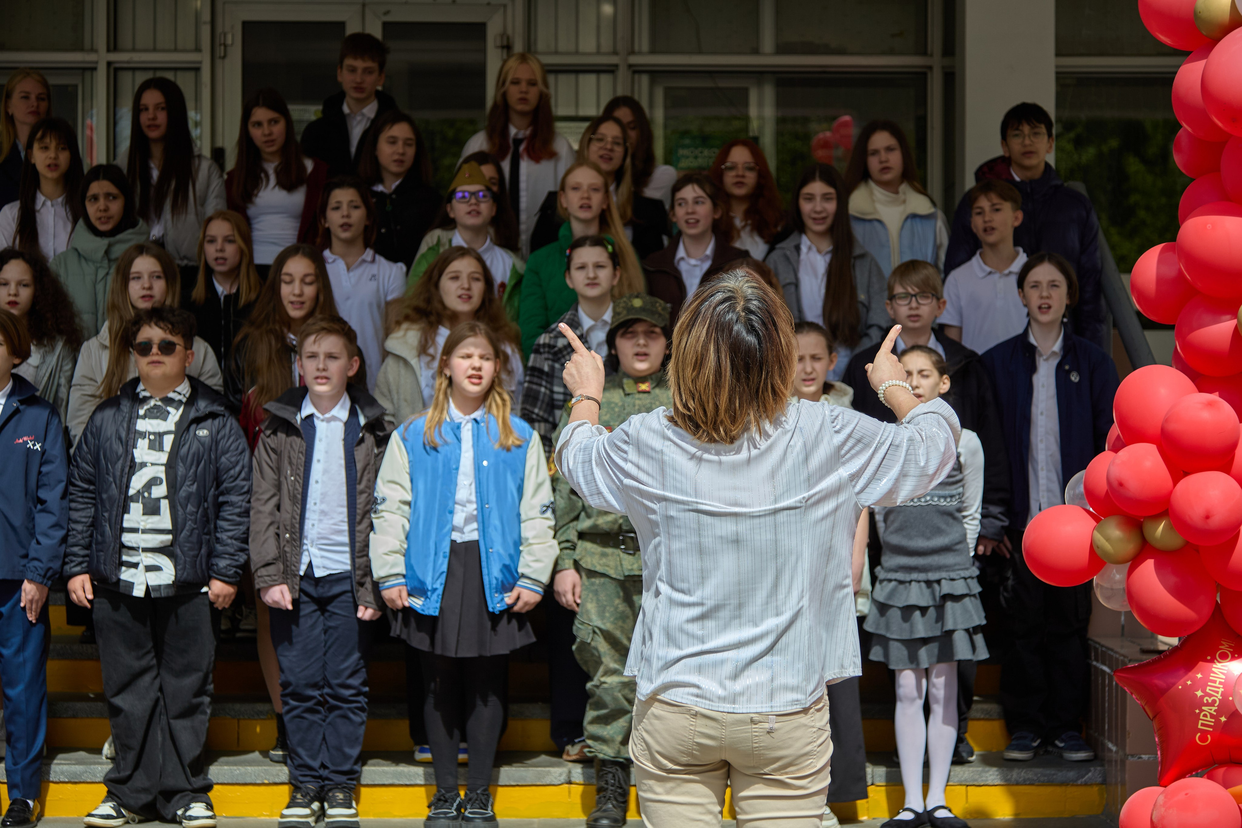 День Победы — школа Тропарево. Фотограф в Москве Илья