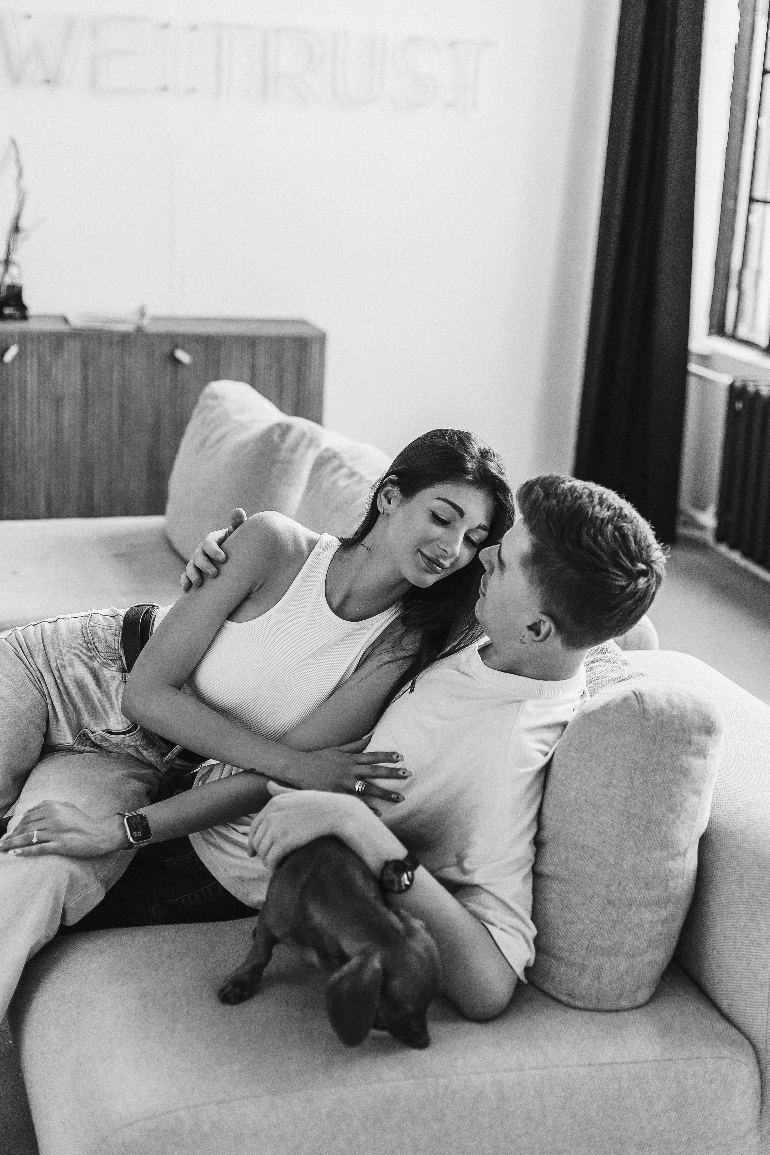 Анна и Валентин + Чапа. Портретный и семейный фотограф в Минске