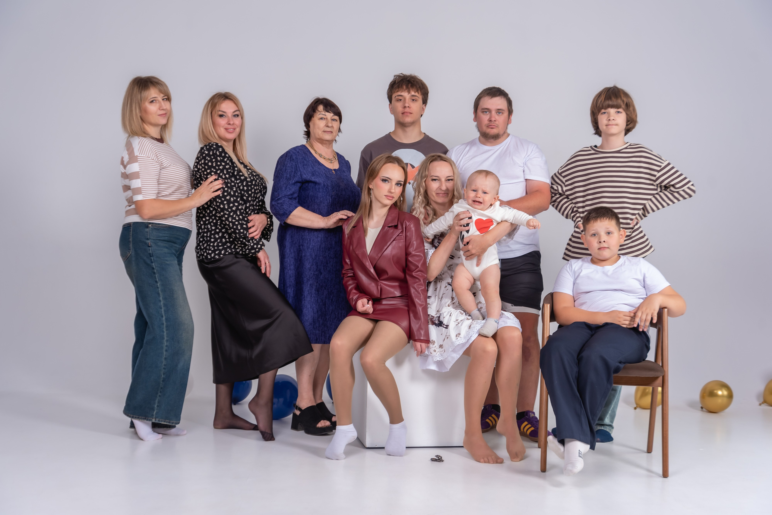 Семейная съемка на 1 годик. Фотограф Тула творческие фотосессии недорого Ольга Ромашина