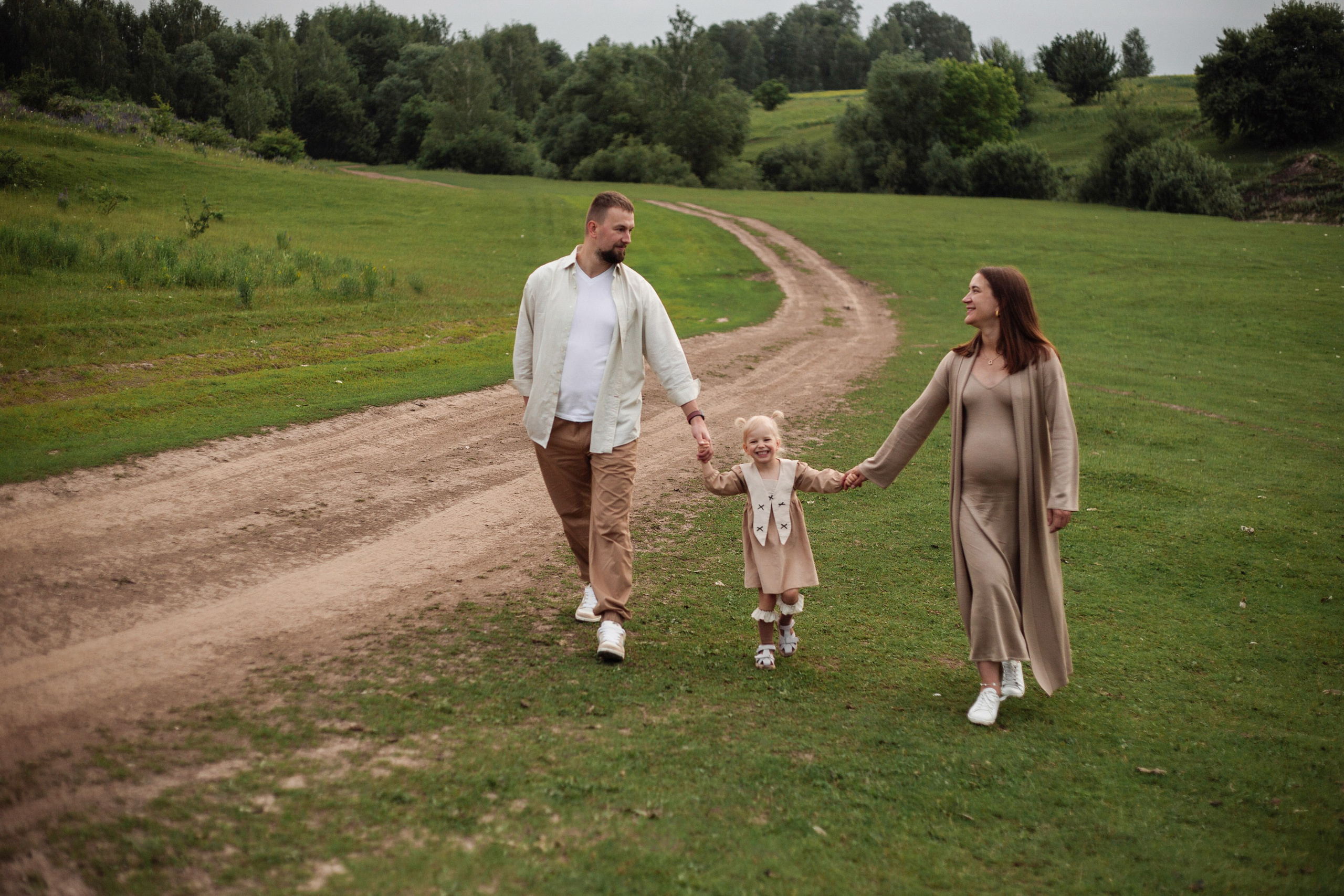 Дмитрий, Ольга и Верочка. Портретный, семейный, свадебный фотограф в Брянске Маргарита Василькова