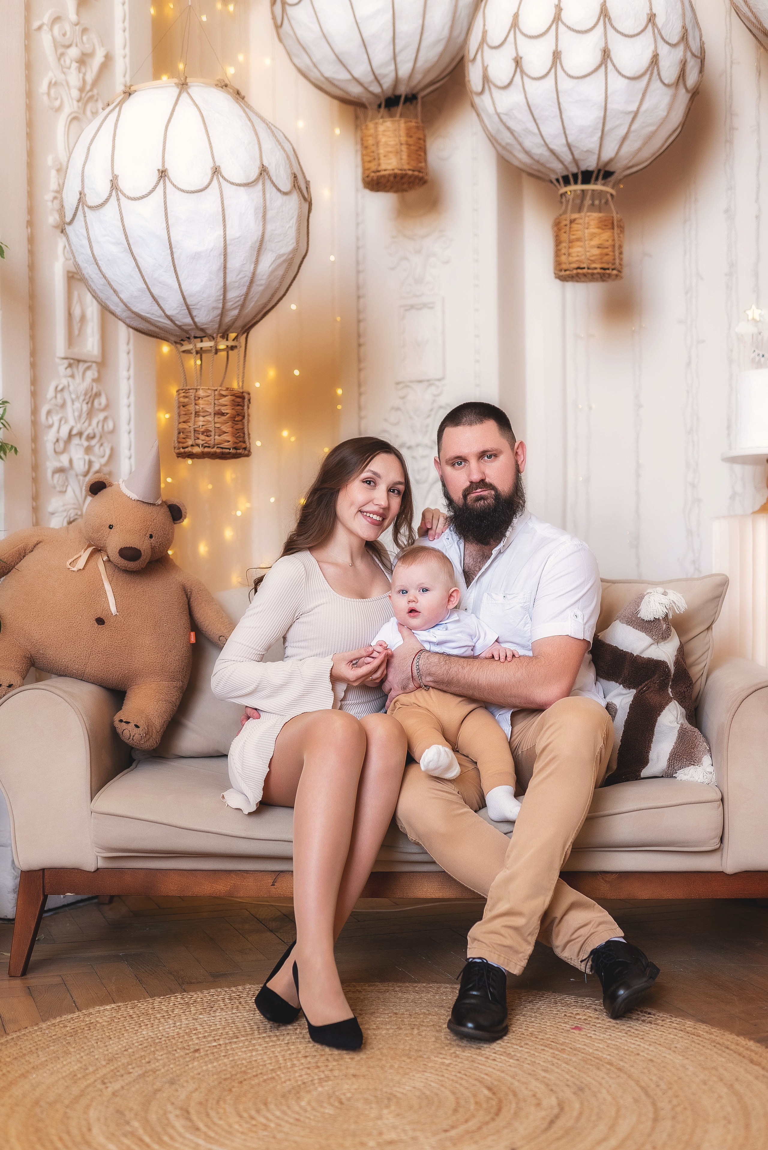 Семейная фотосессия в студии. Семейный, детский фотограф в Воронеже Анна Никитина