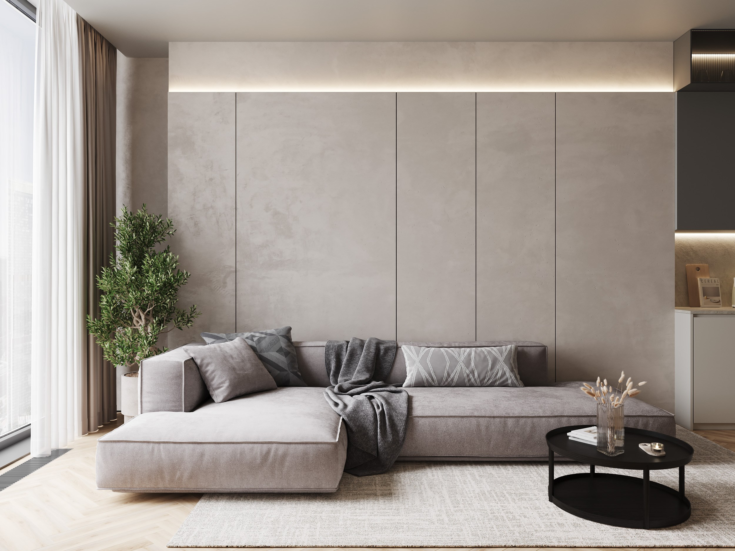 Neva Towers. Дизайн интерьера | 3D визуализация | Миланская Марина