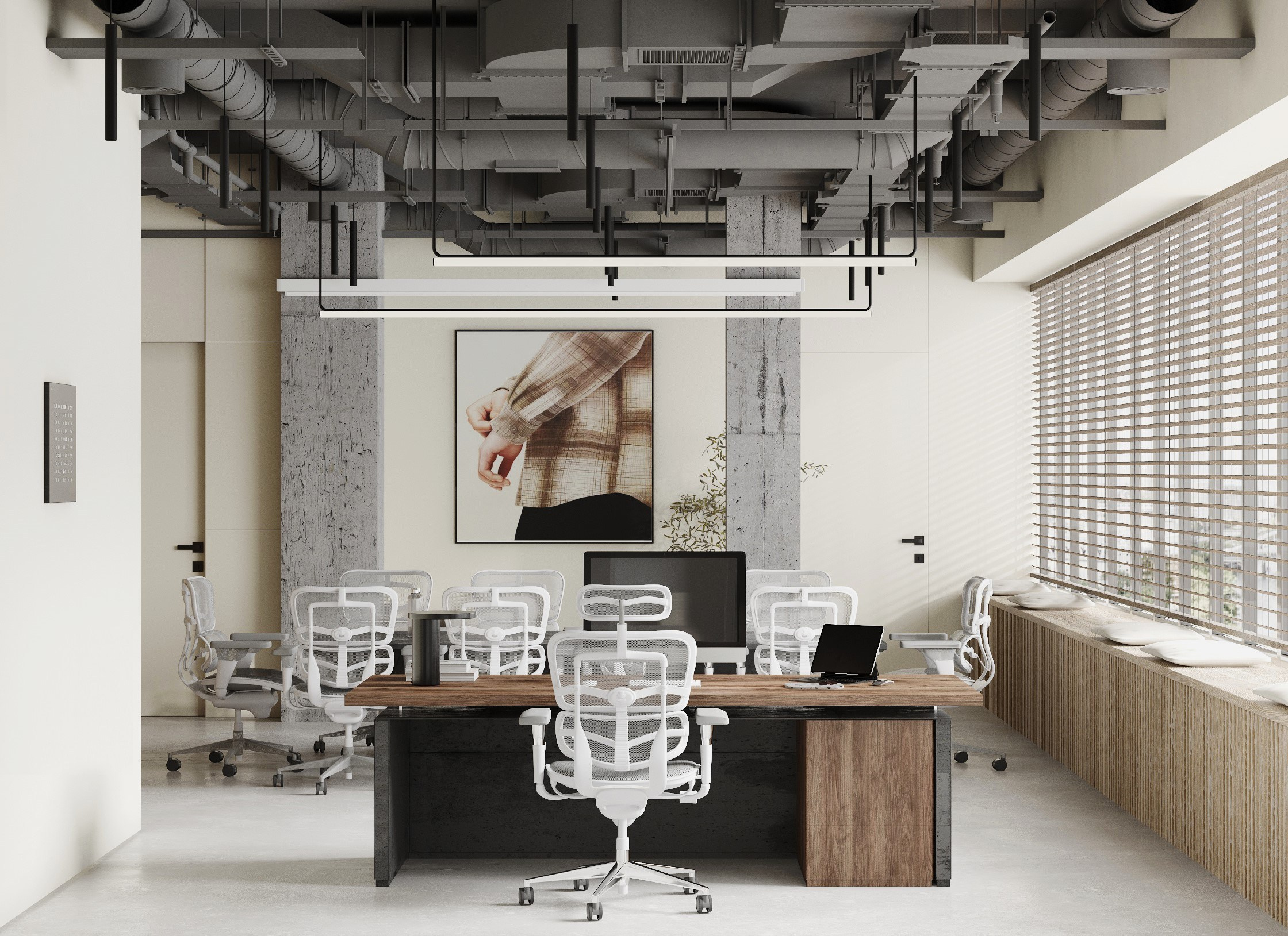 Офис 220 м². Ксения. 3D‑визуализатор