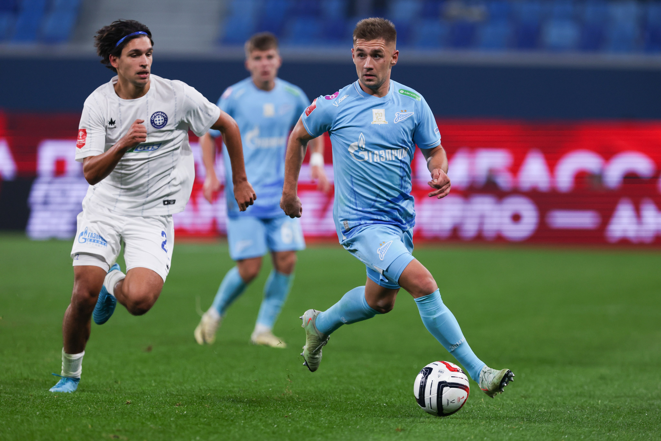 ФК Зенит -ФК Оренбург Fonbet Кубок России 2025/26. Спортивный и репортажный фотограф Антон Тереханов