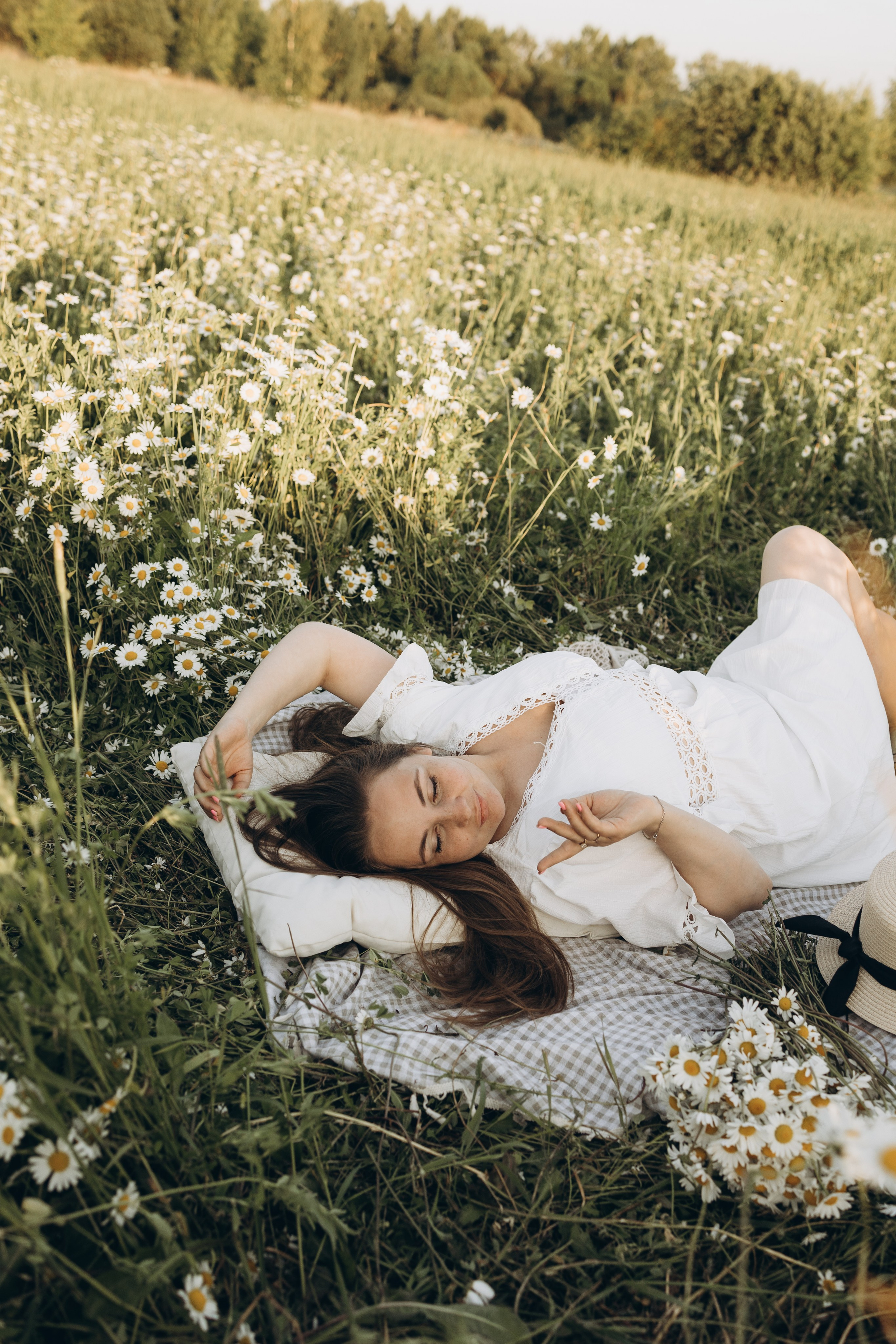 Маша и ромашки. Семейный фотограф в Москве Виктория Ястребинская