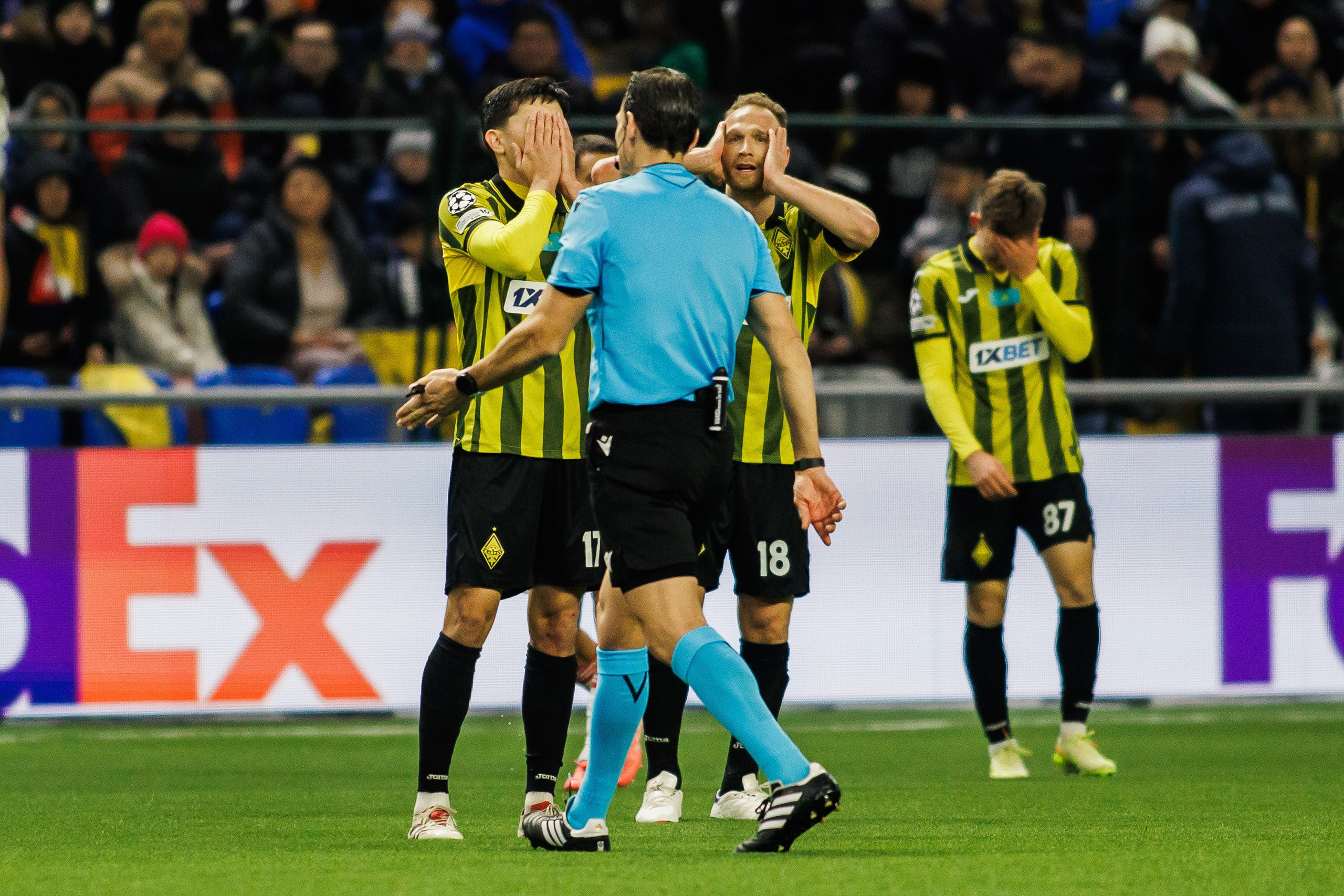 UEFA Champions League 25/26 Kairat — Olympiacos. Photographer Danil Aykin