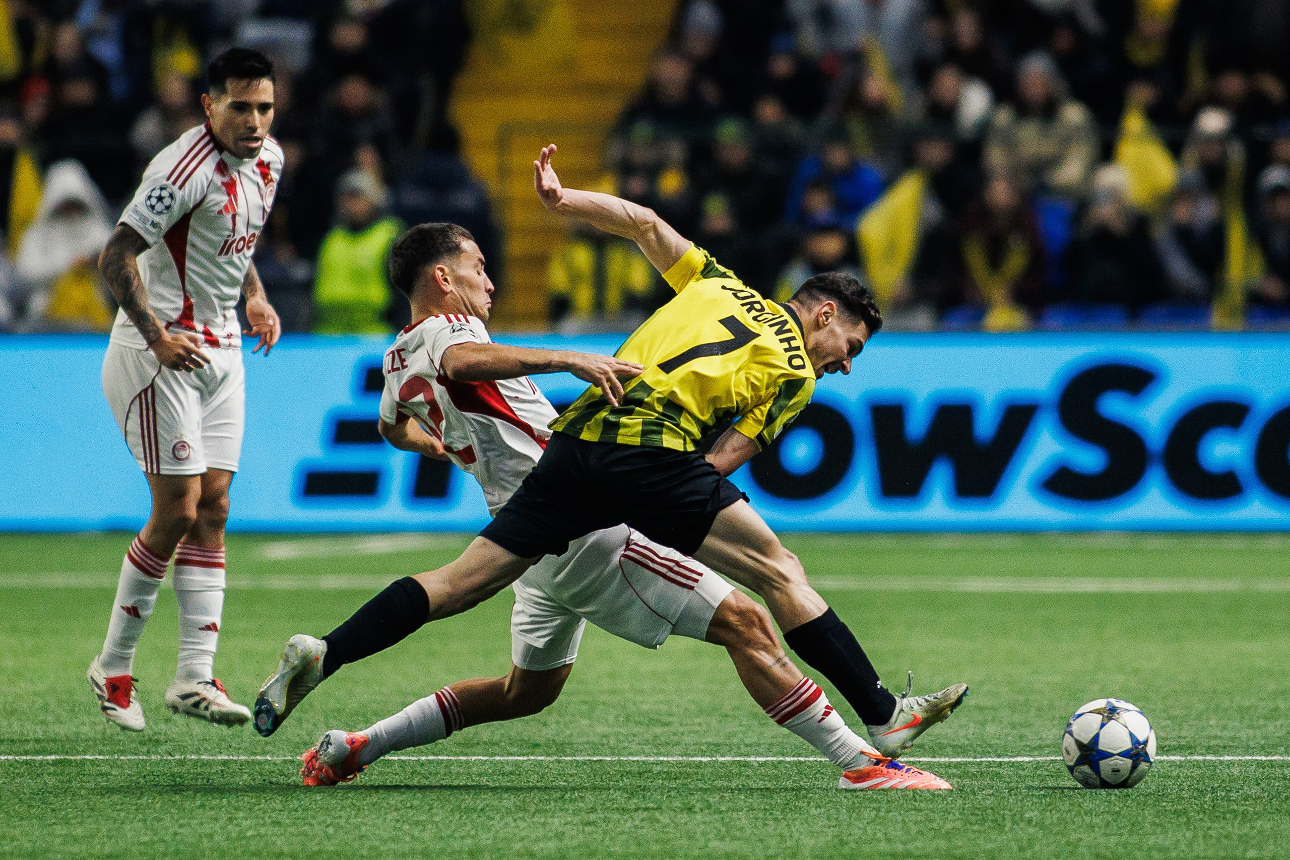 UEFA Champions League 25/26 Kairat — Olympiacos. Photographer Danil Aykin