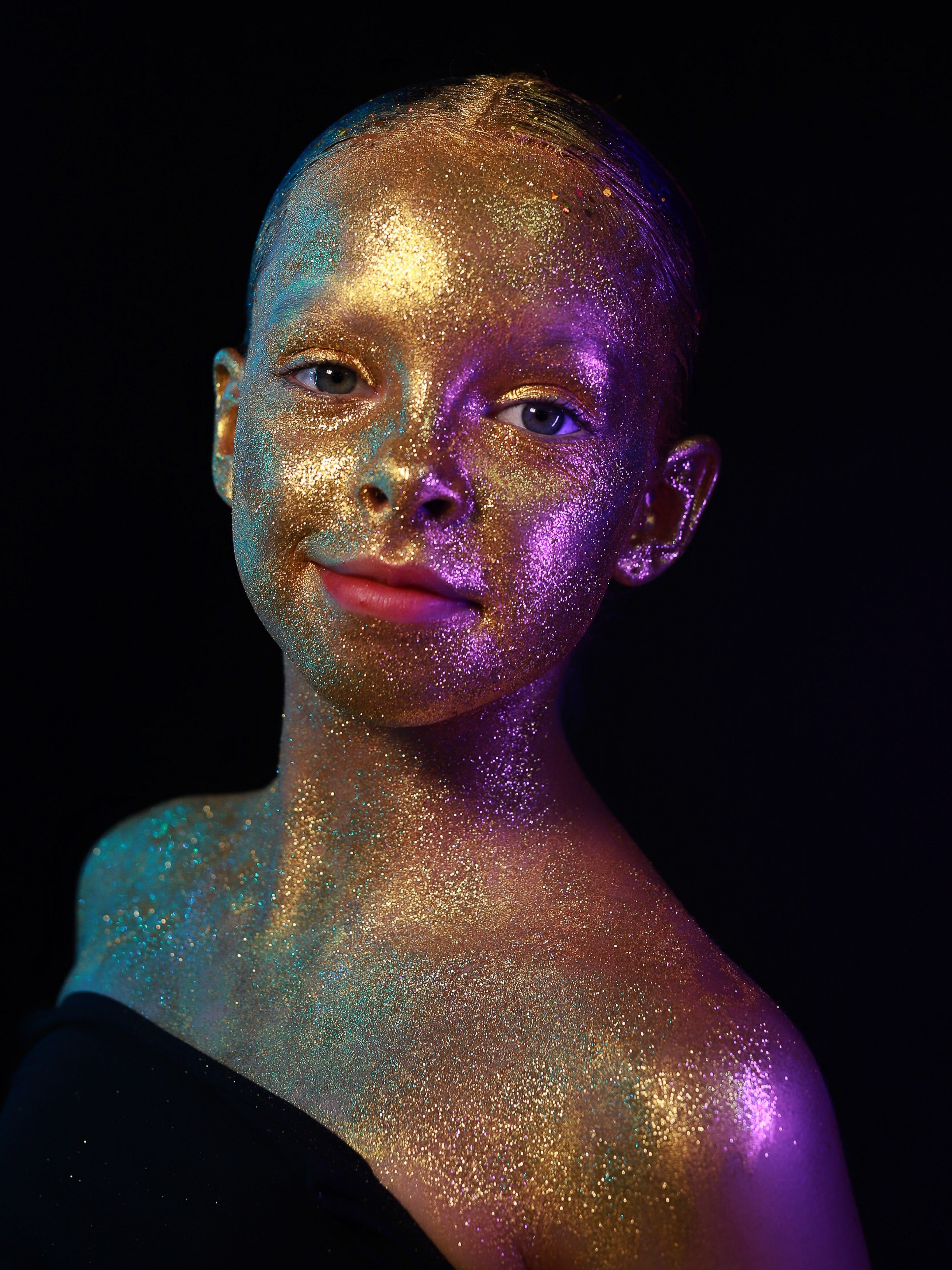 Портреты с глитер. Фотограф Юлия Мальцева