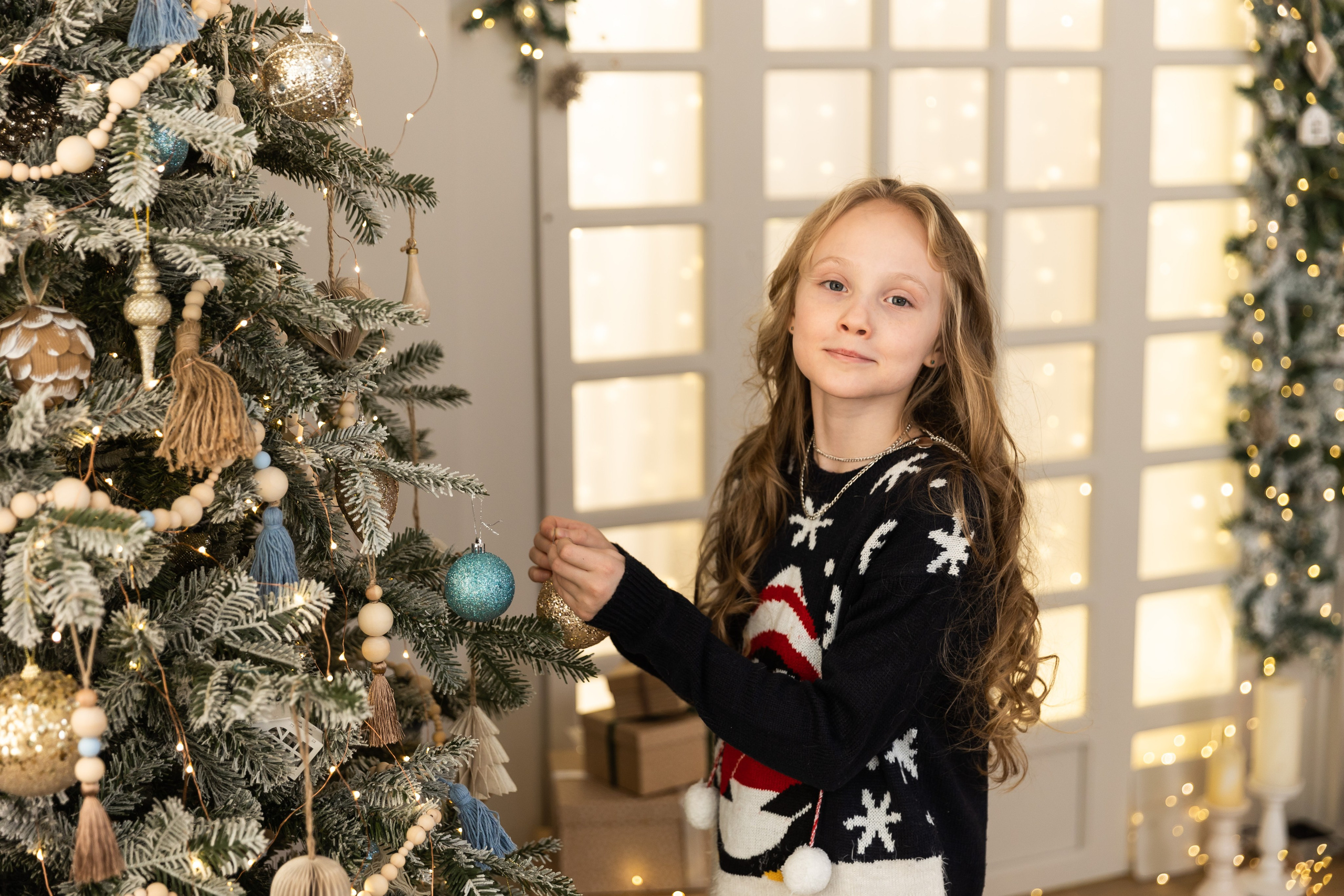 Новогодняя фотосессия в студии 4 класс. Семейный, детский, школьный фотограф в Благовещенске Яна Белоусова