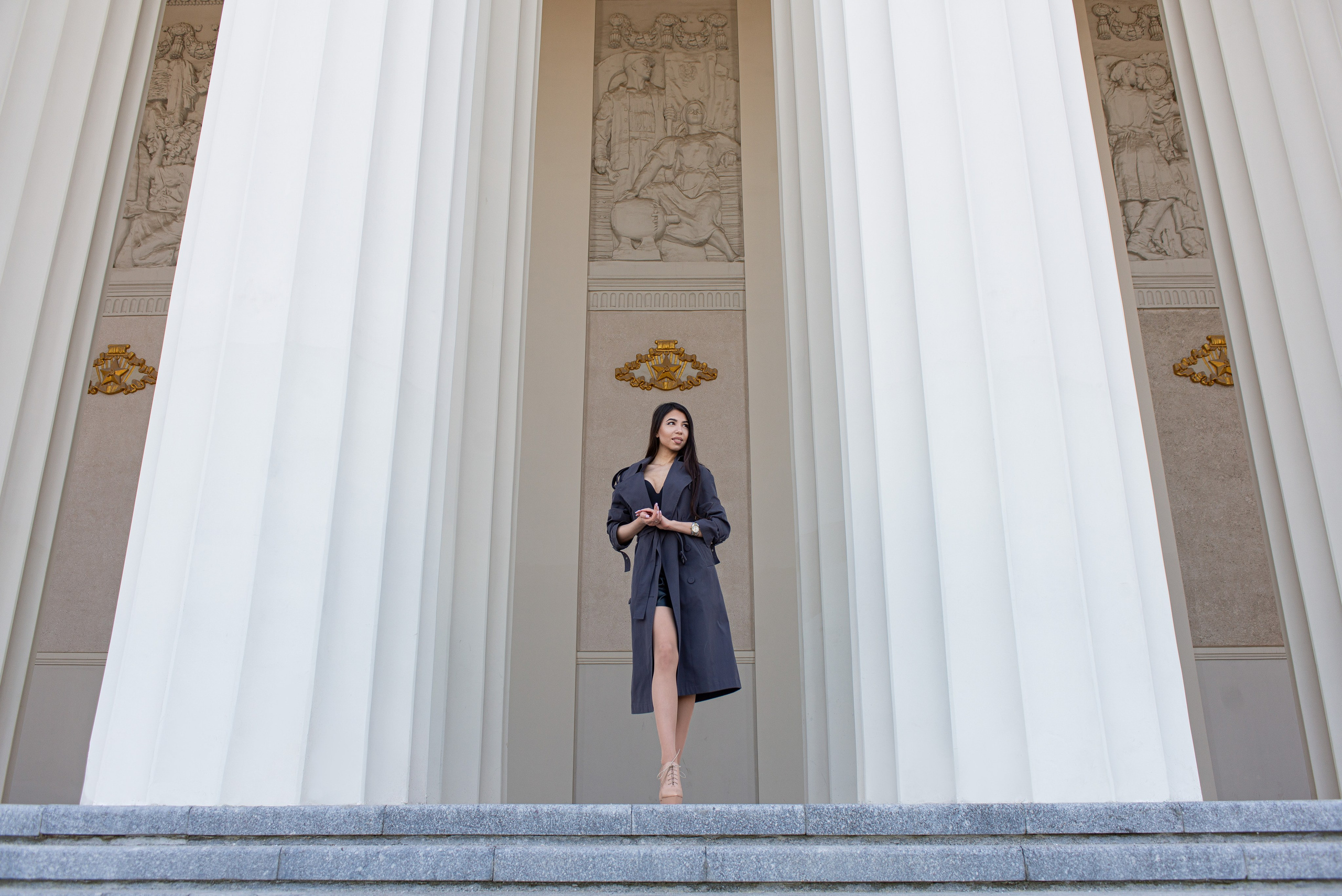 Уличная фотосессия Елизаветы. Свадебный и репортажный фотограф в Москве