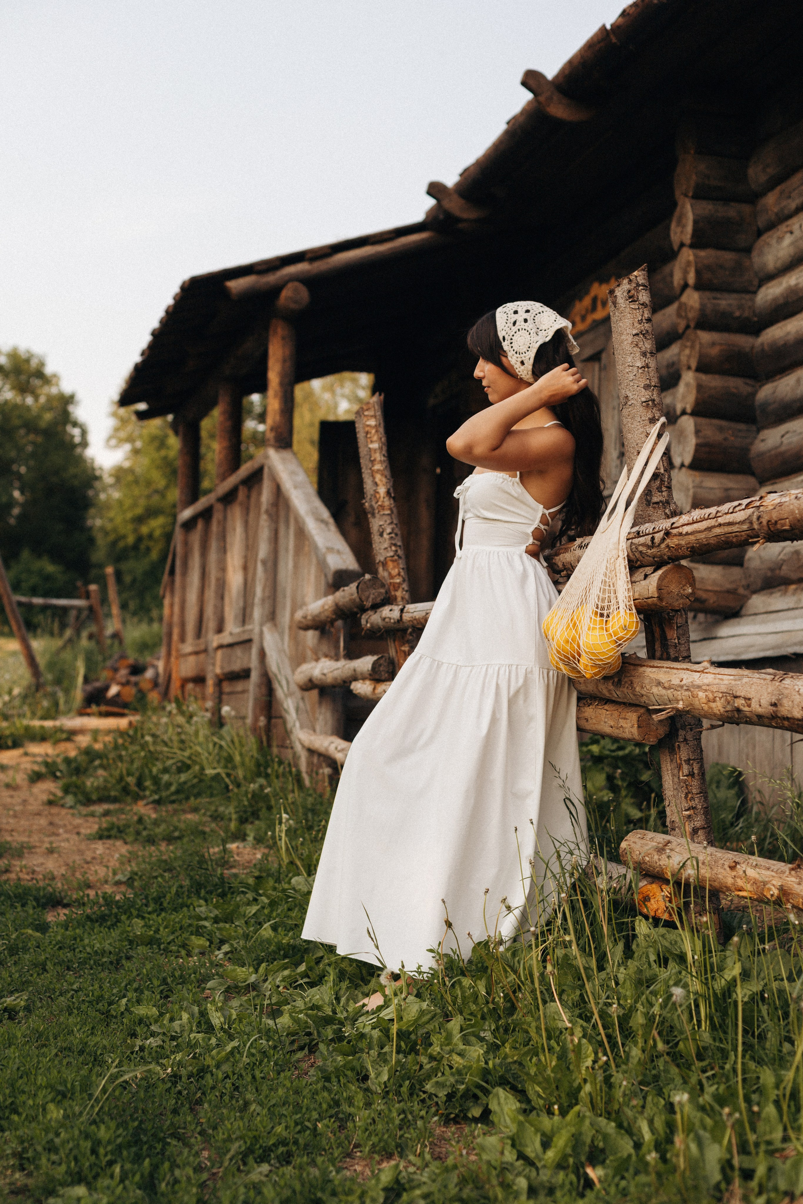 Летняя женская фотосессия в деревне — Кристина Филимонова