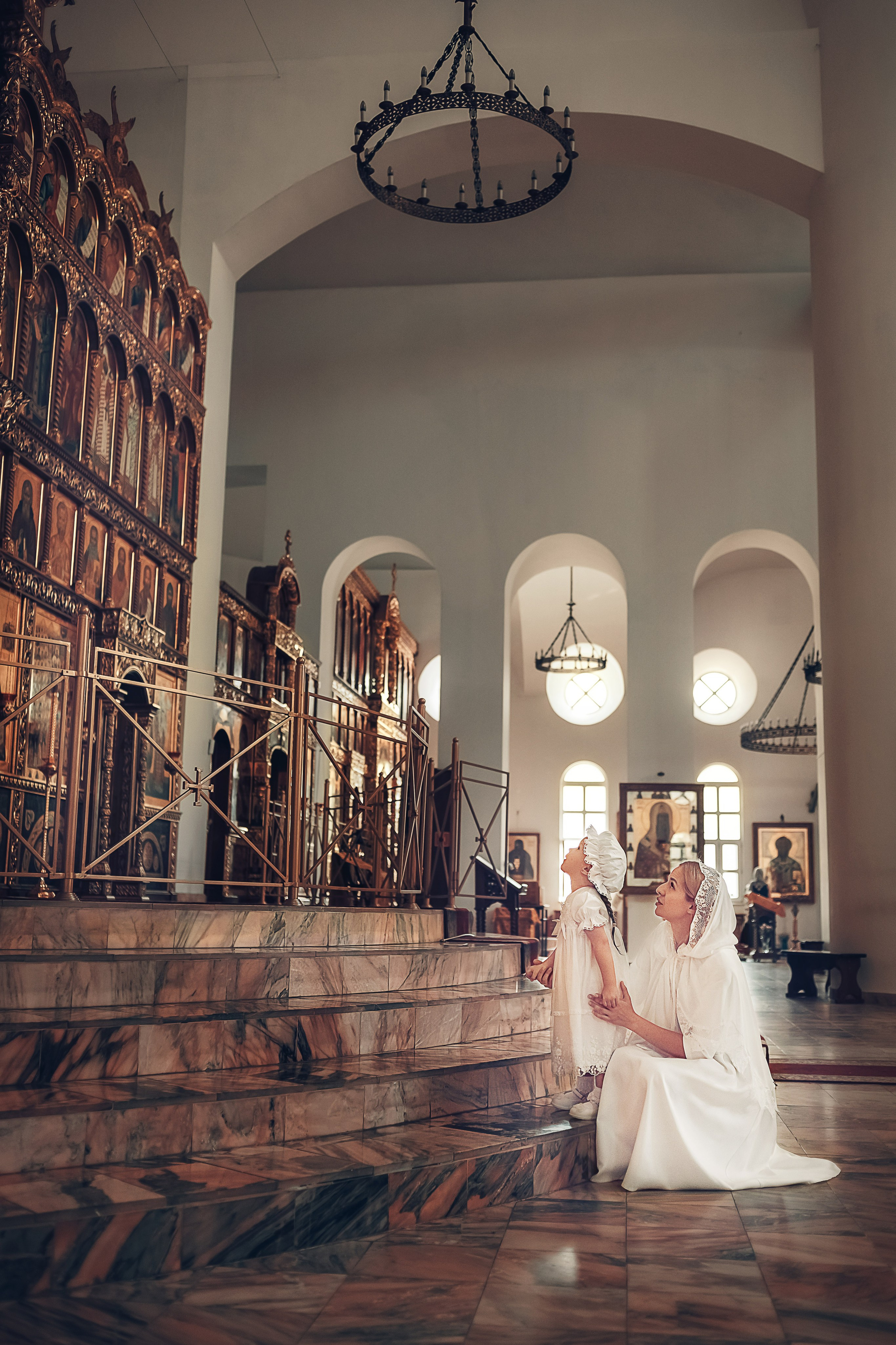 Таинство Крещения (постановочная съемка). Moscow_CPC