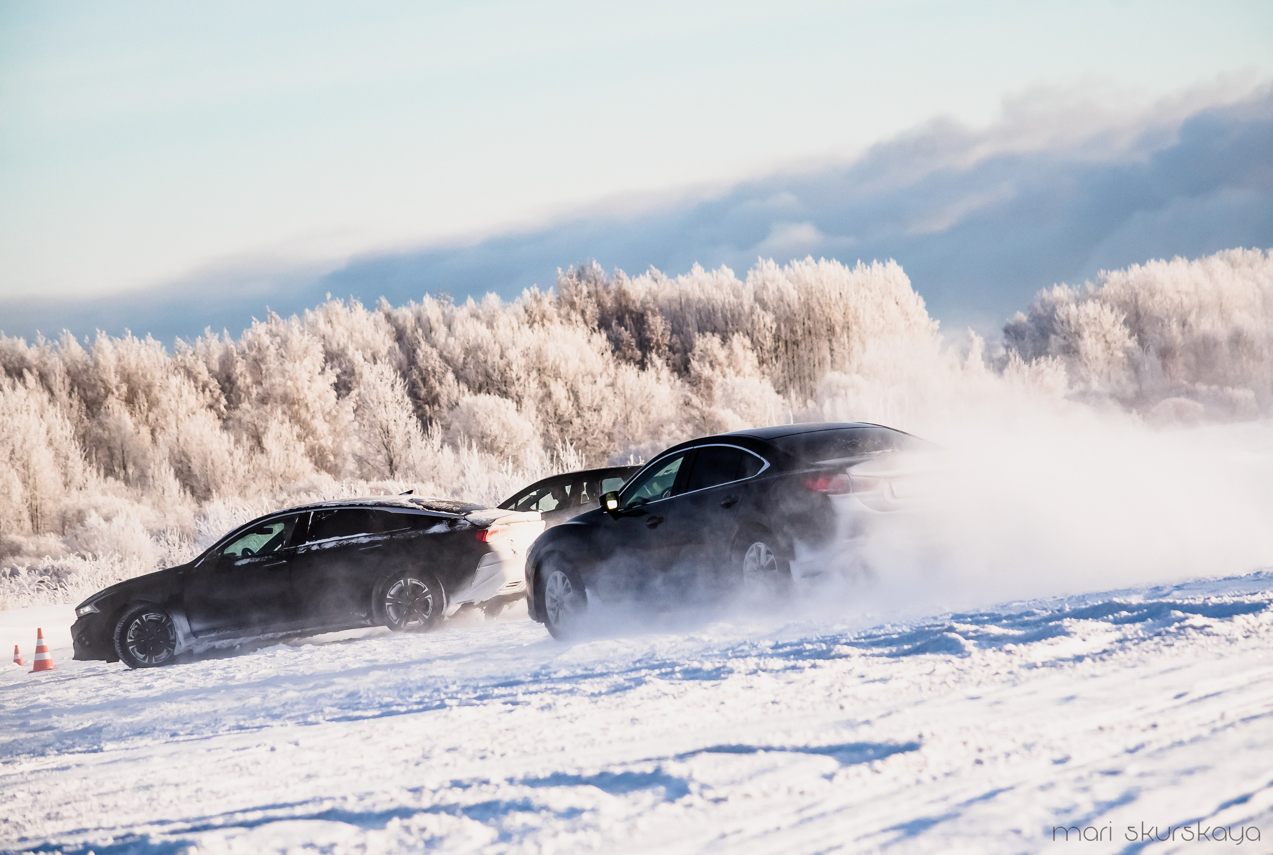 Контраварийная практика вождения автомобиля. Мотофотограф в Санкт-Петербурге Мария Скурская