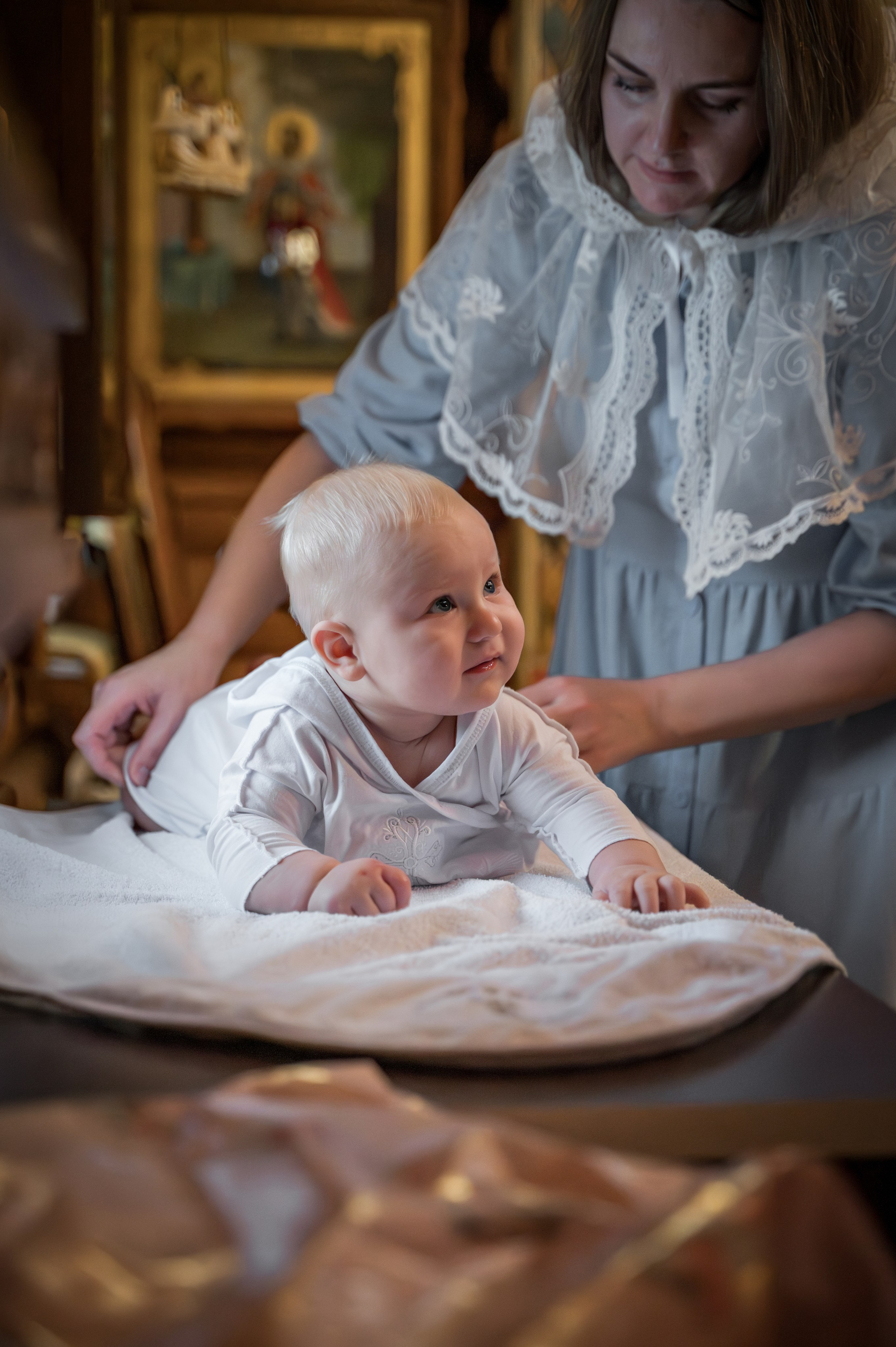 Крещение в Никольском храме д. Островцы