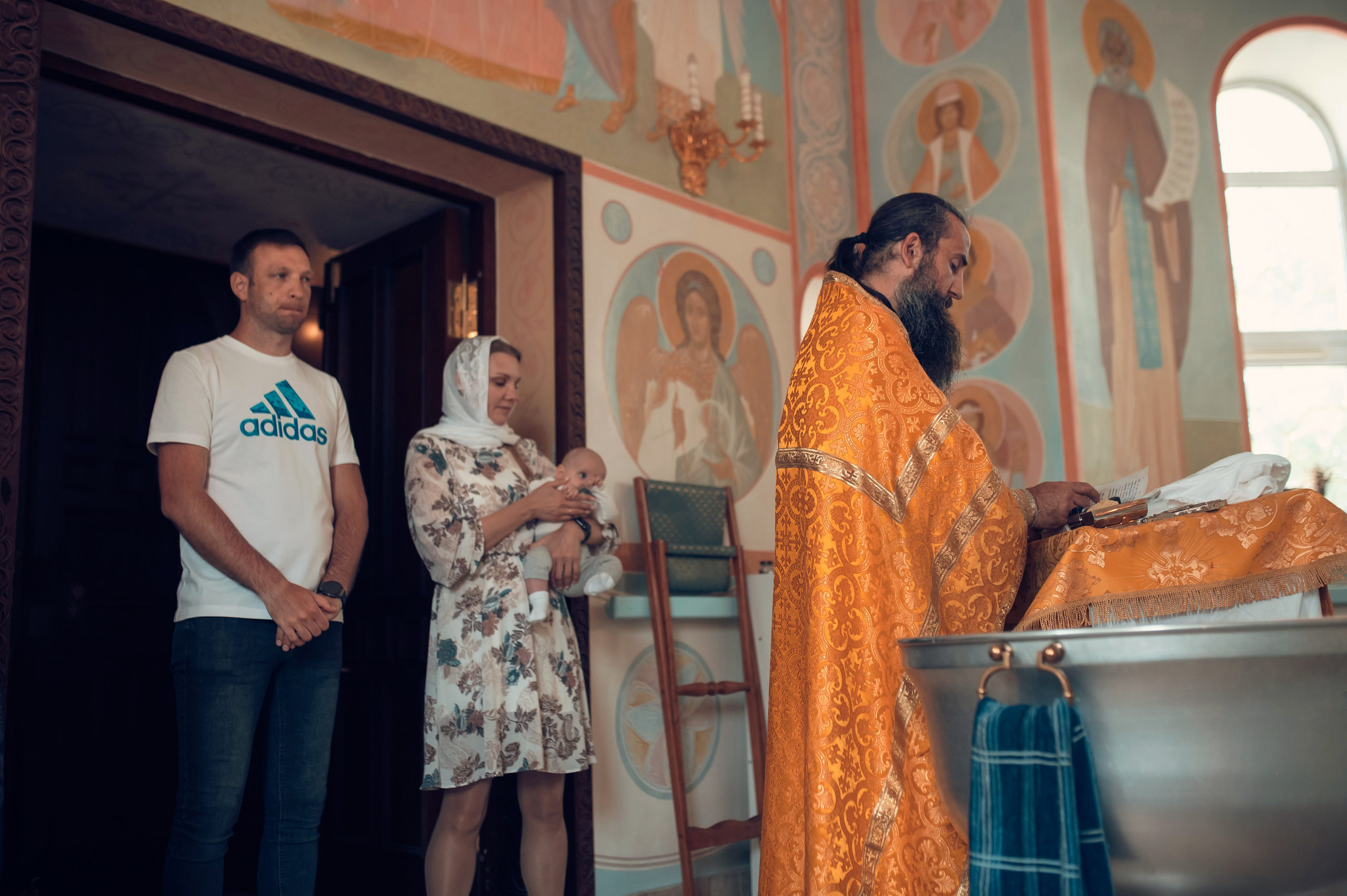 Таинство Крещения Крестовоздвиженский храм. Семейный фотограф Олеся Батурина Рязань